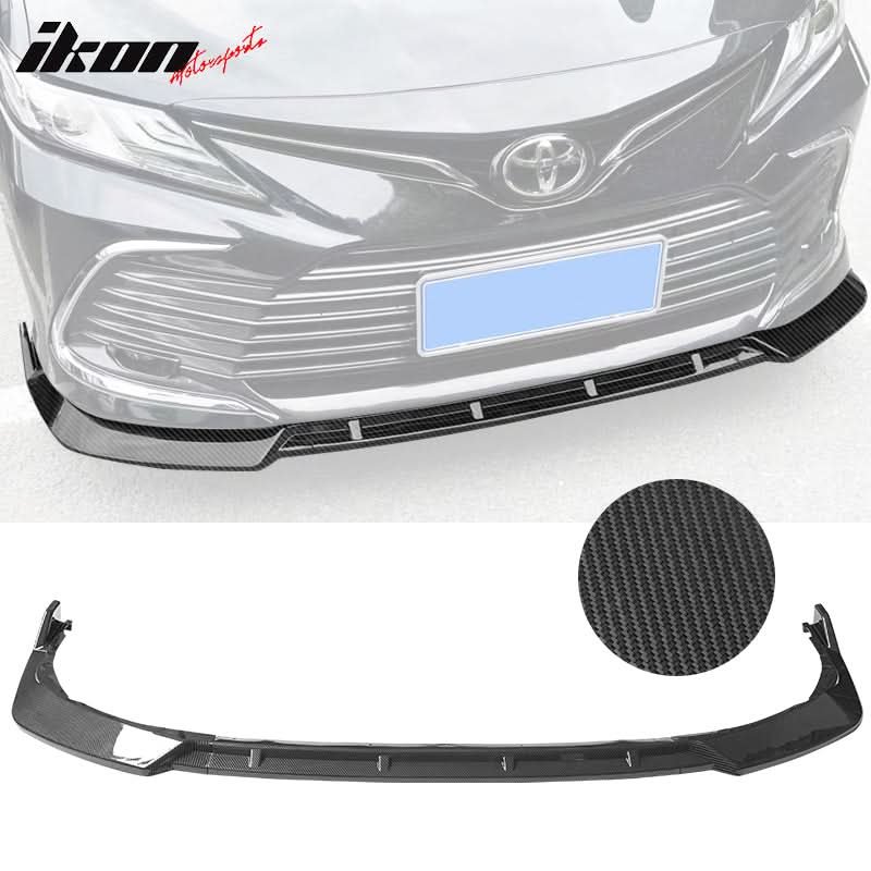 2021-2023 Toyota Camry LE Front Bumper Lip IKON Style PP 3PC - Image 7
