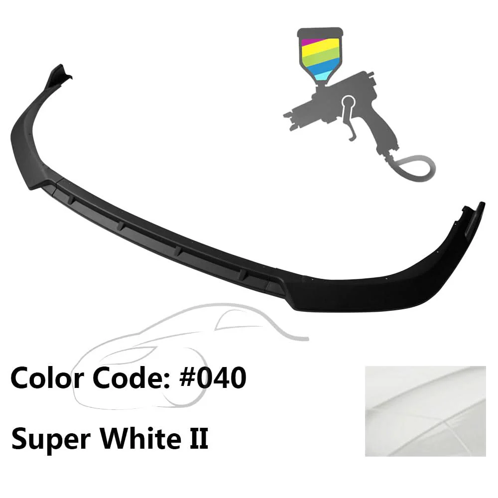 2021-2023 Toyota Camry LE Front Bumper Lip IKON Style PP 3PC - Image 9