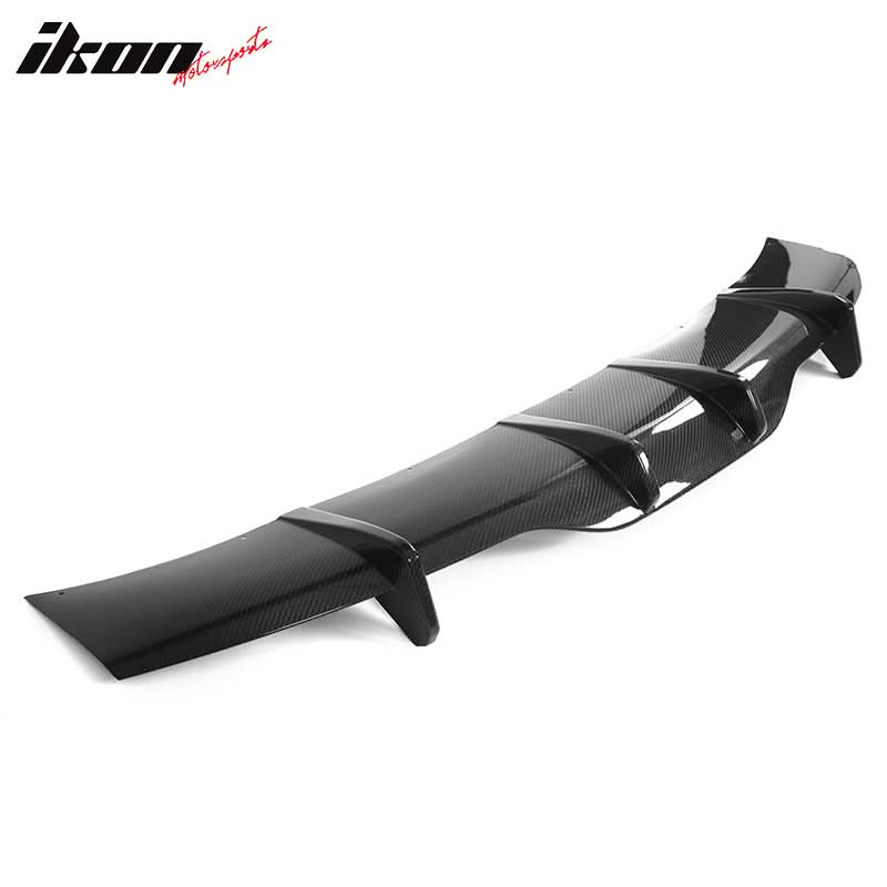 2021-2024 Tesla Model S Gloss Black V Rear Bumper Lip Carbon Fiber - Image 6