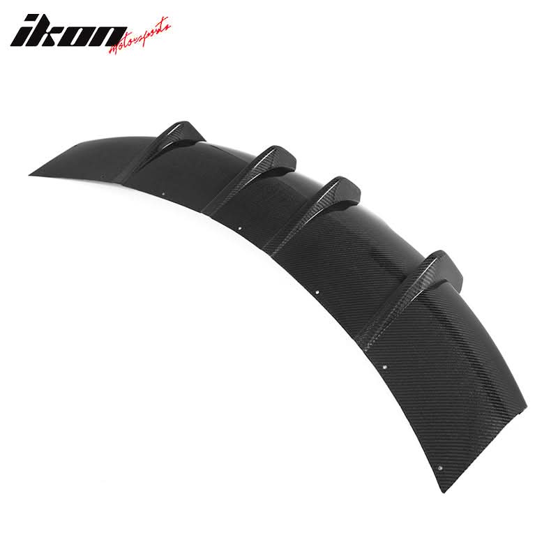 2021-2024 Tesla Model S Gloss Black V Rear Bumper Lip Carbon Fiber - Image 7