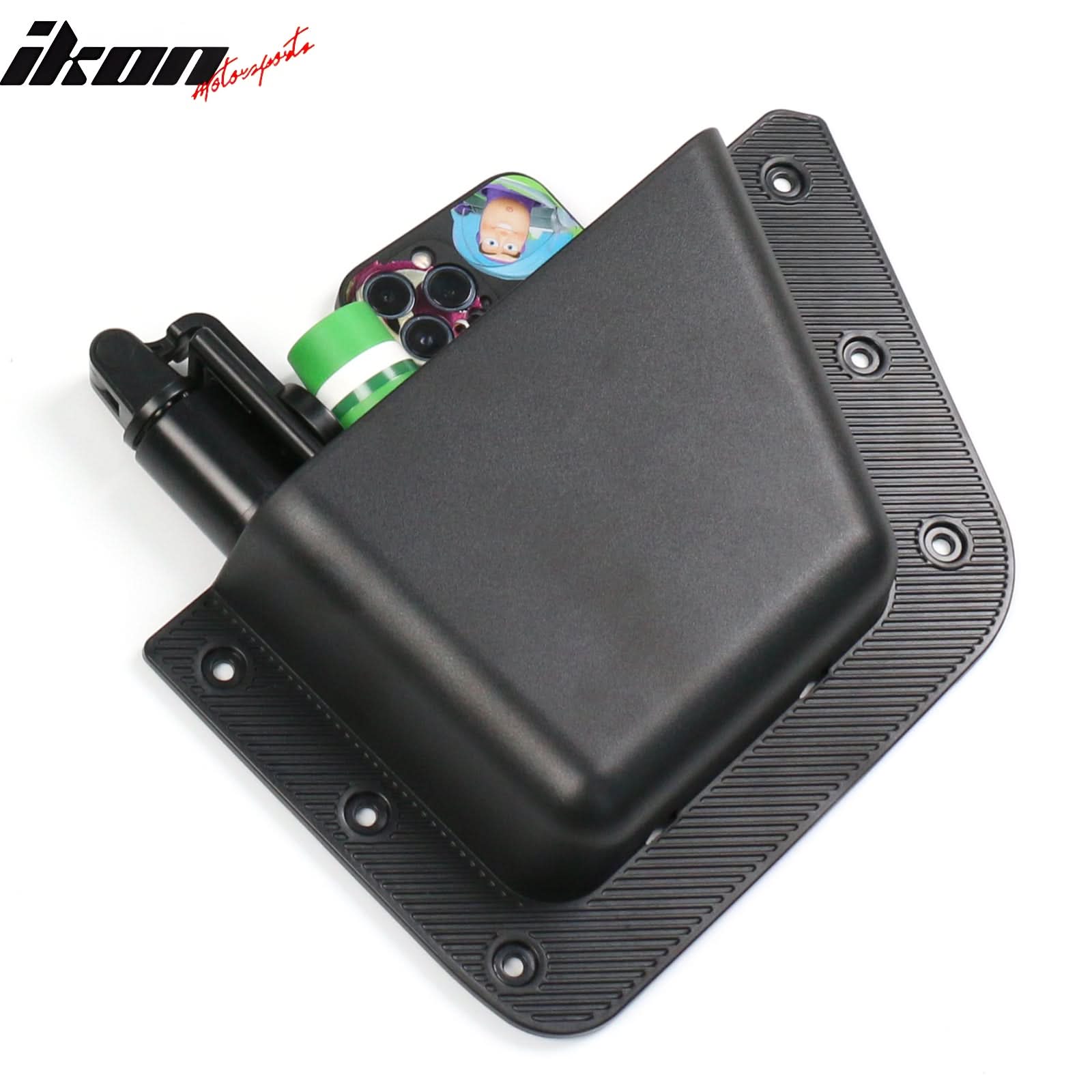 2021-2025 Ford Bronco 4-Door Black Rear Door Storage Box TPE+ABS 2PCS - Image 4