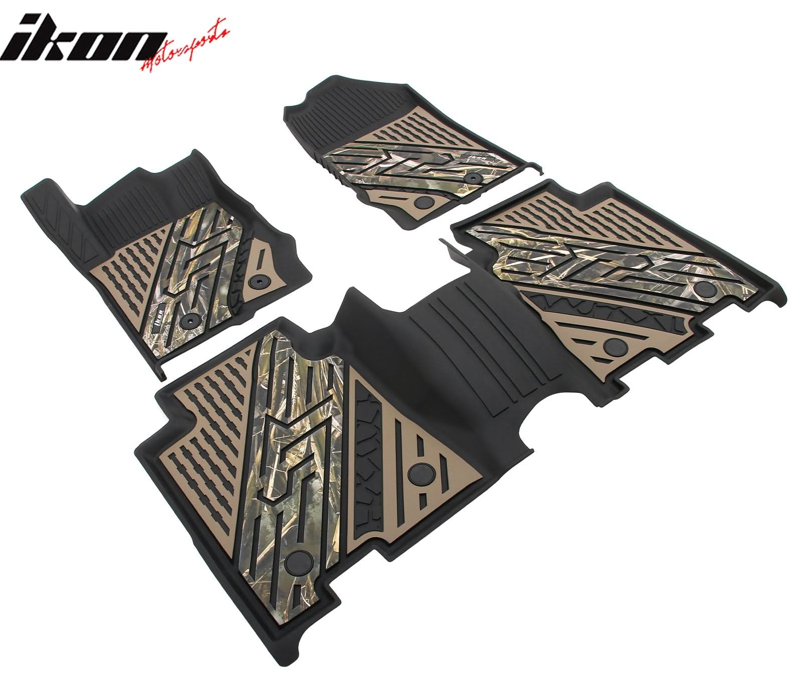 2021-2025 Ford Bronco 4DR Floor Mats TPE Carpets Black w/ Camouflage - Image 7