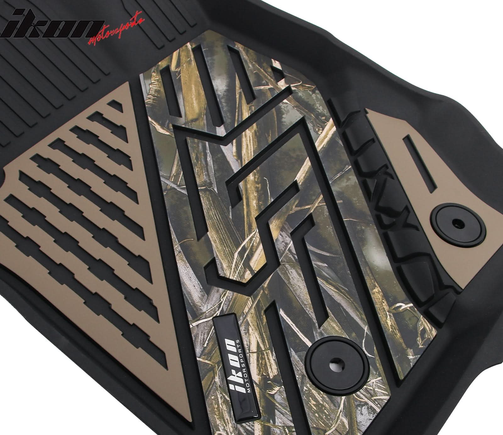 2021-2025 Ford Bronco 4DR Floor Mats TPE Carpets Black w/ Camouflage - Image 8