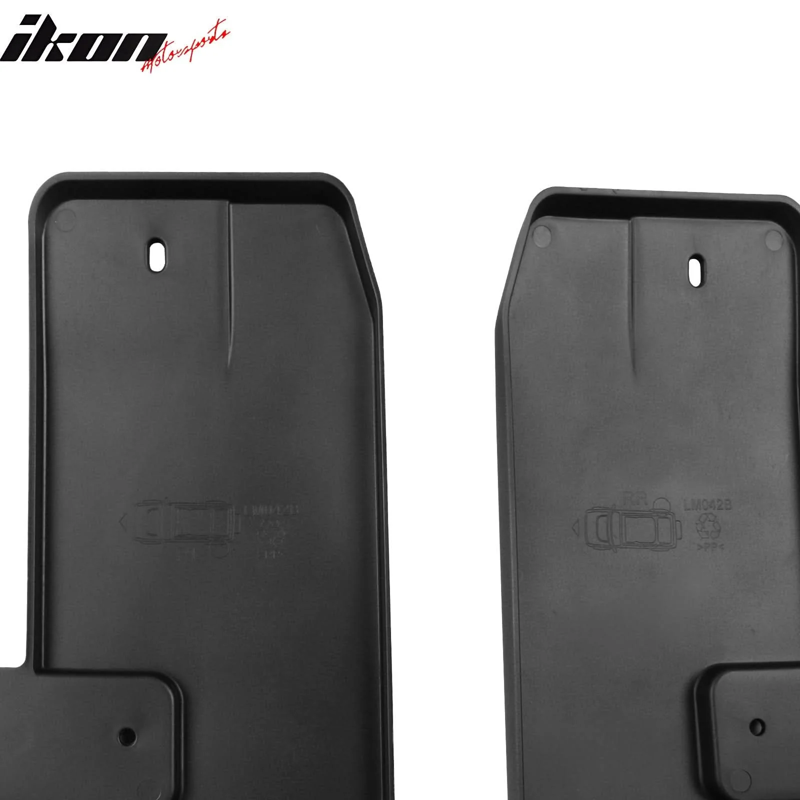 2021-2025 Ford Bronco Black 4PCS Front Rear Mud Flaps Splash Guards - Image 12