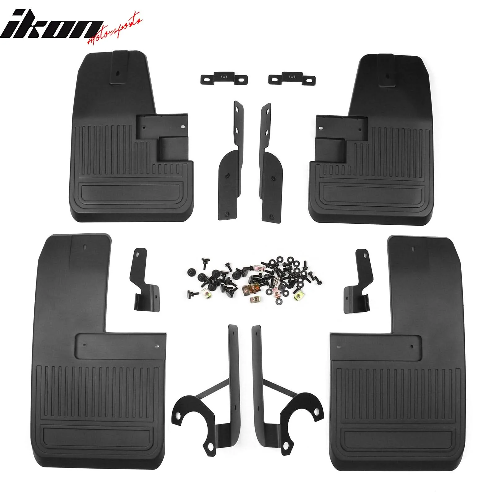 2021-2025 Ford Bronco Black 4PCS Front Rear Mud Flaps Splash Guards - Image 13