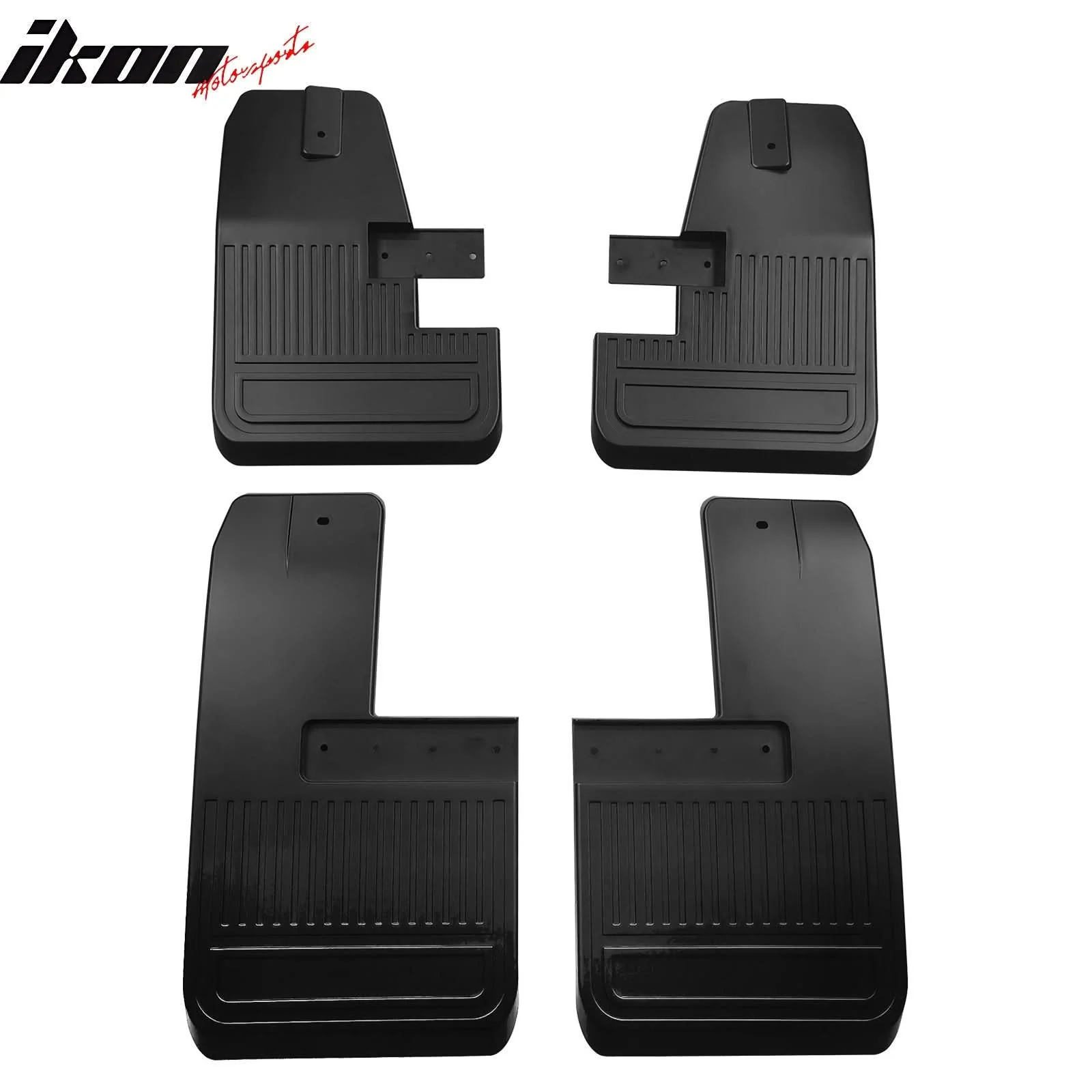 2021-2025 Ford Bronco Black 4PCS Front Rear Mud Flaps Splash Guards - Image 8