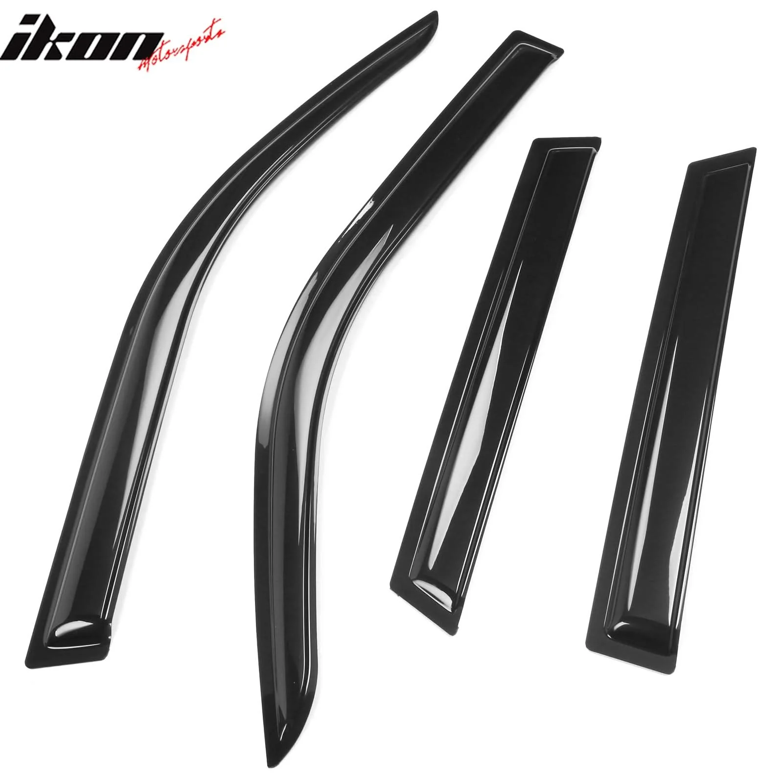 2021-2025 Ford Bronco Sport Slim Style Black Window Visors Acrylic 4PC - Image 4