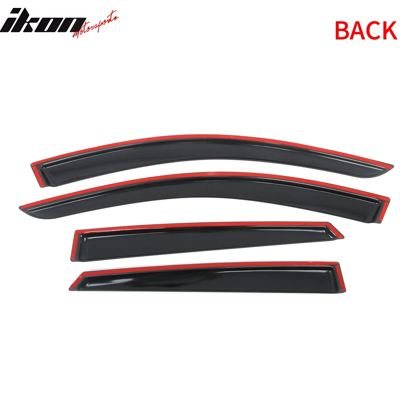 2021-2025 Kia K5 4PCS Tape on Window Visors Vent Rain Sun Wind Guards - Image 4