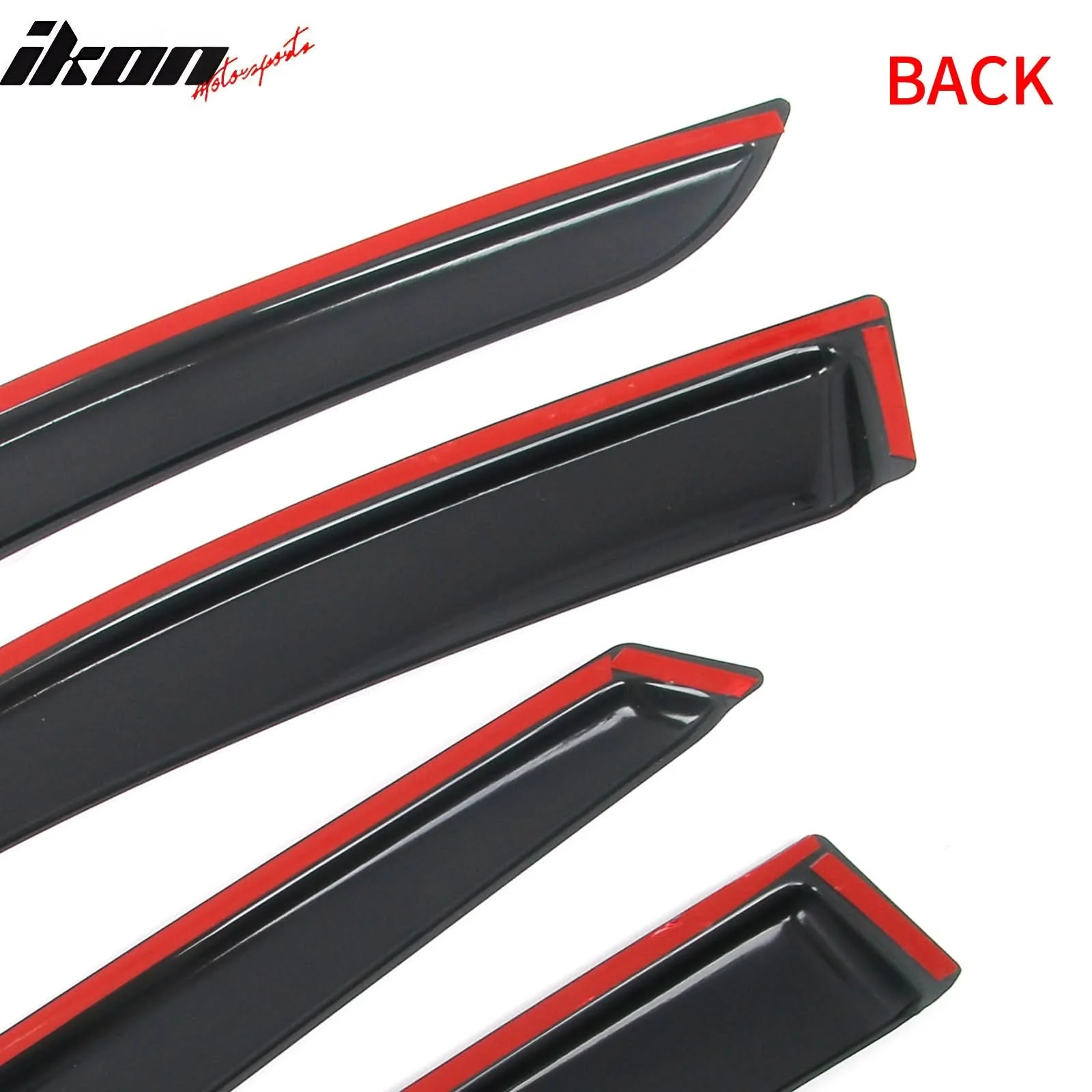 2021-2025 Kia K5 4PCS Tape on Window Visors Vent Rain Sun Wind Guards - Image 7