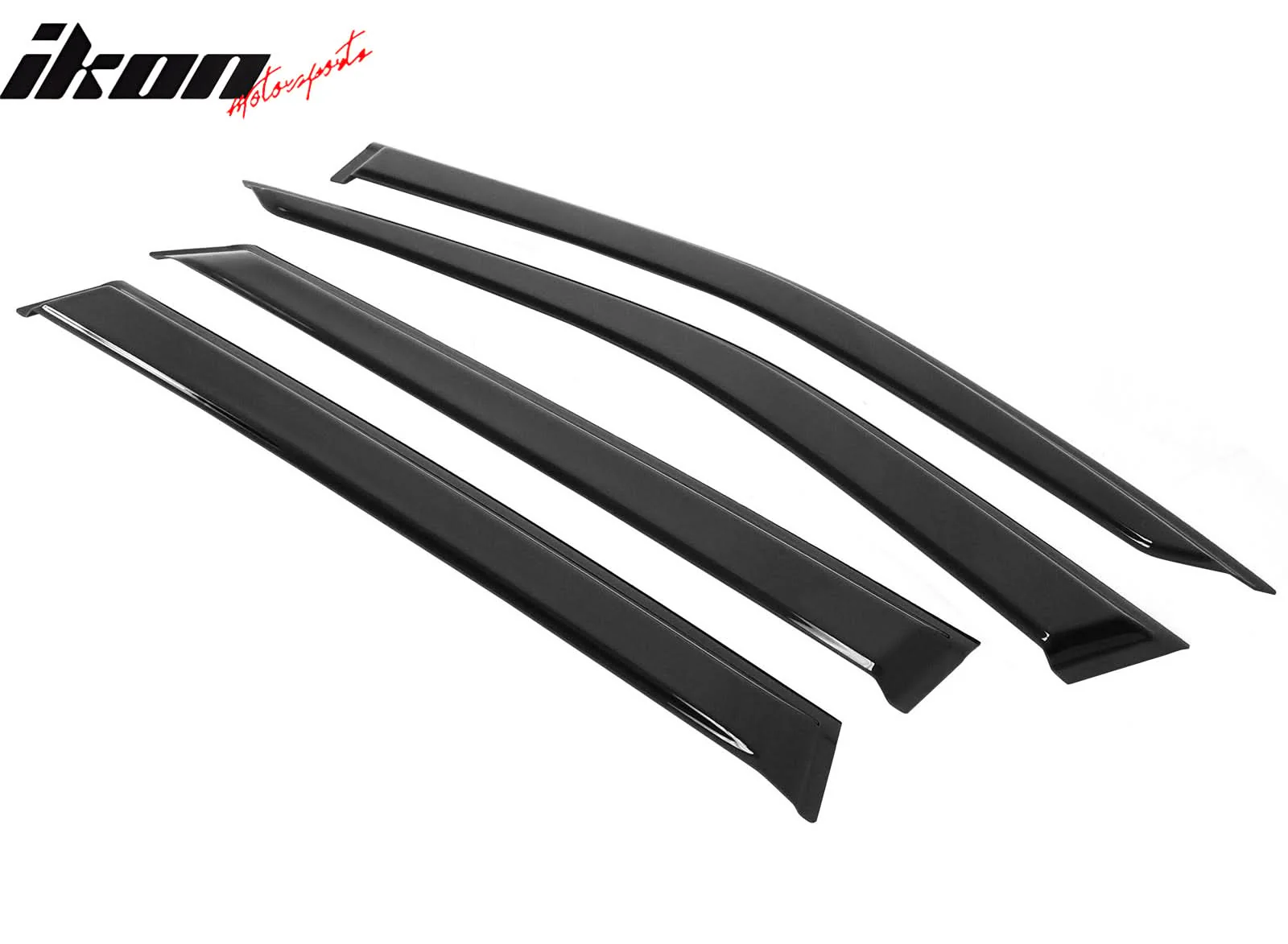 2021-2025 Kia Sorento 4DR Slim Style Black Window Visors Acrylic 4PCS - Image 5