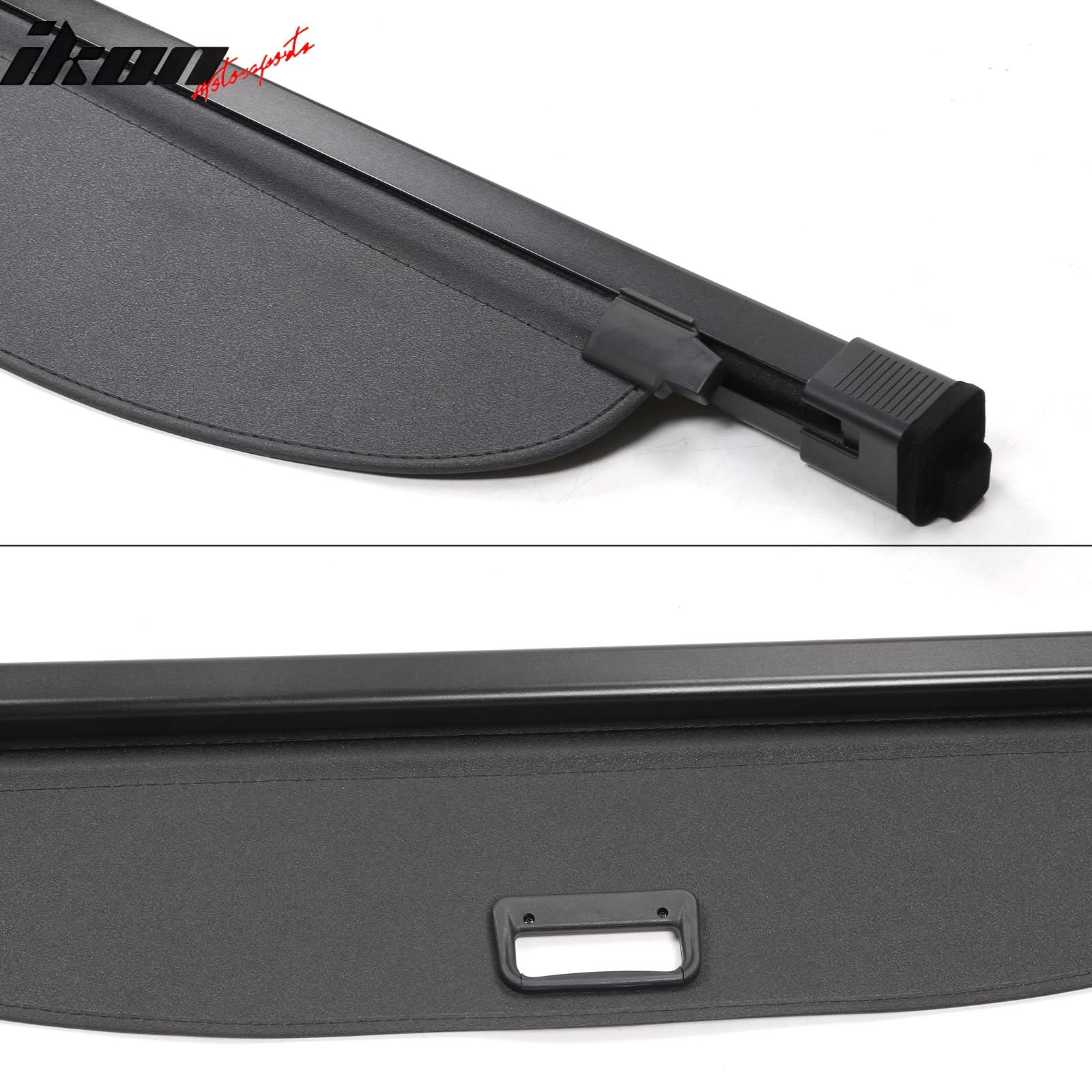 2021-2025 Nissan Rogue 4DR Black Rear Cargo Cover PVC Aluminum Rod - Image 5