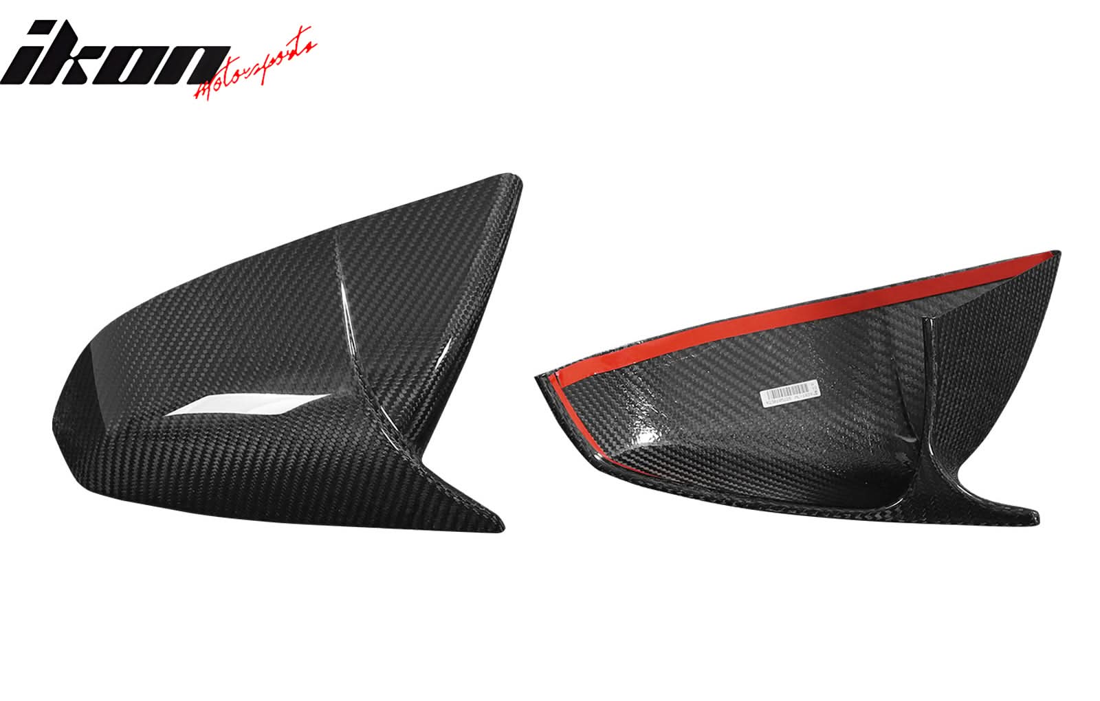 2021-2025 Tesla Model S Gloss Black Side Mirror Cover Dry Carbon Fiber - Image 11