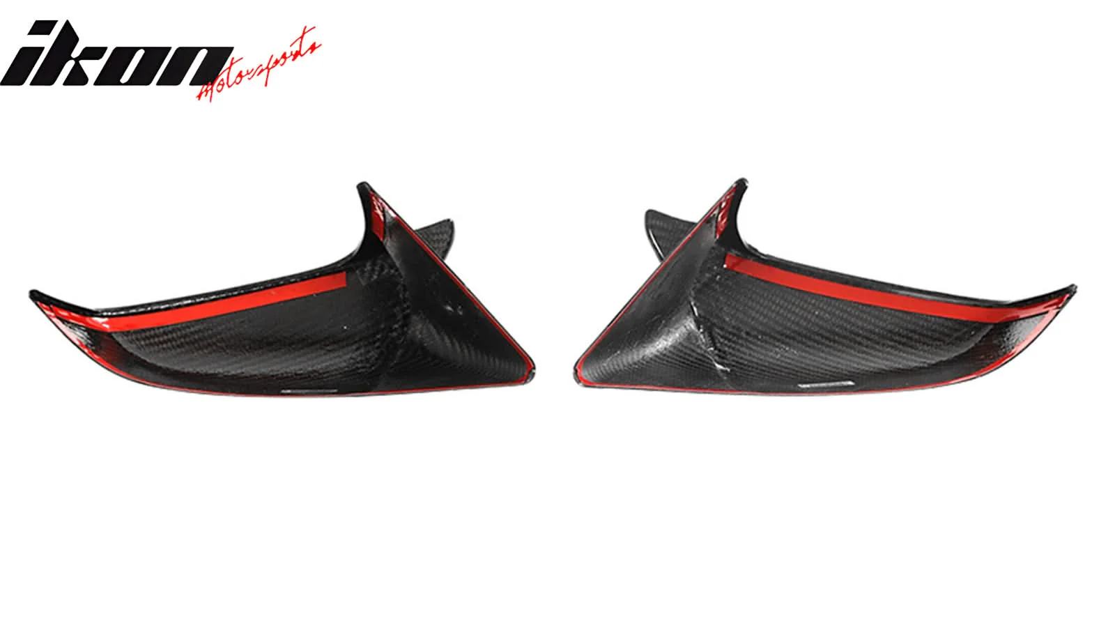 2021-2025 Tesla Model S Gloss Black Side Mirror Cover Dry Carbon Fiber - Image 12