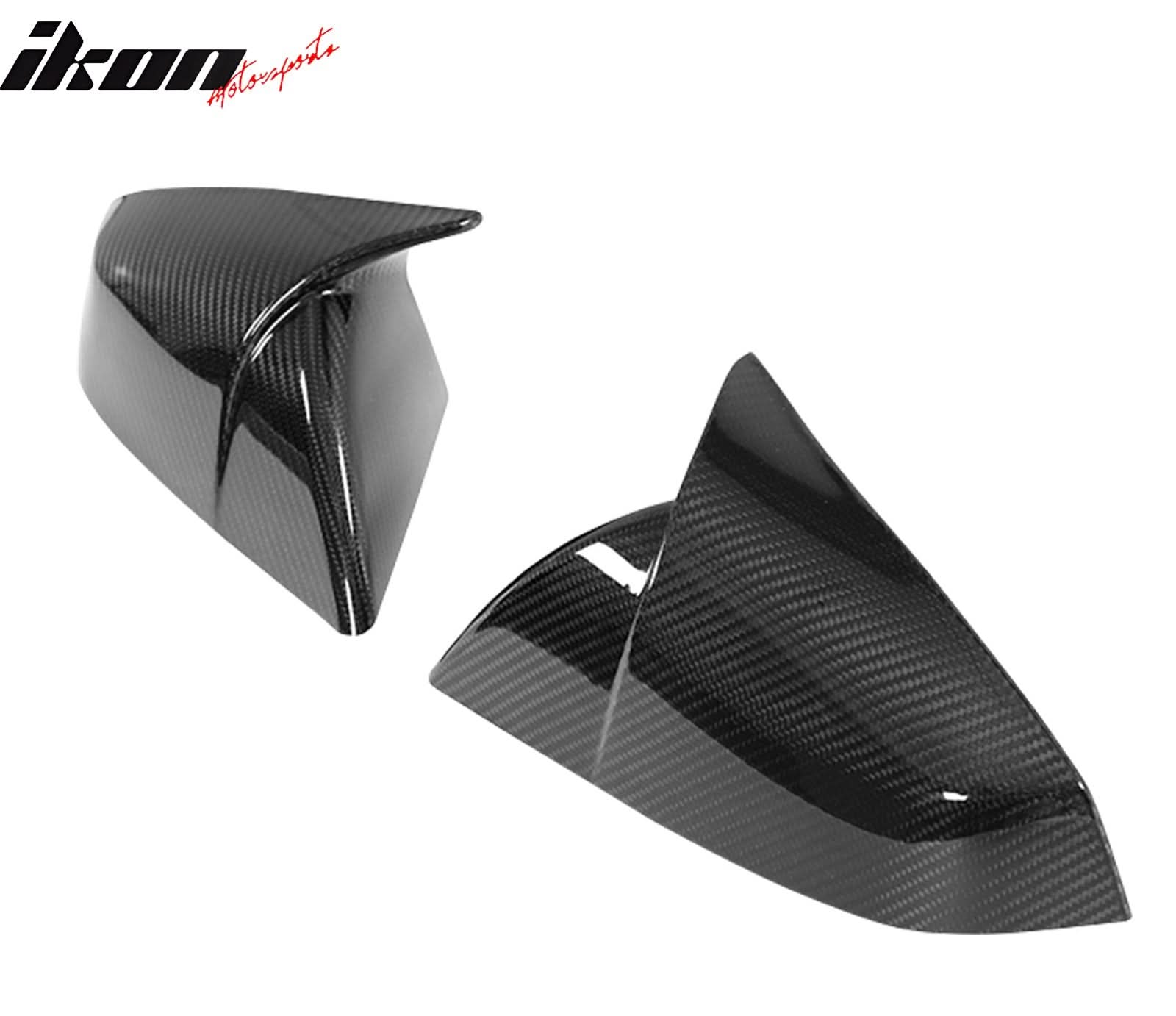 2021-2025 Tesla Model S Gloss Black Side Mirror Cover Dry Carbon Fiber - Image 3