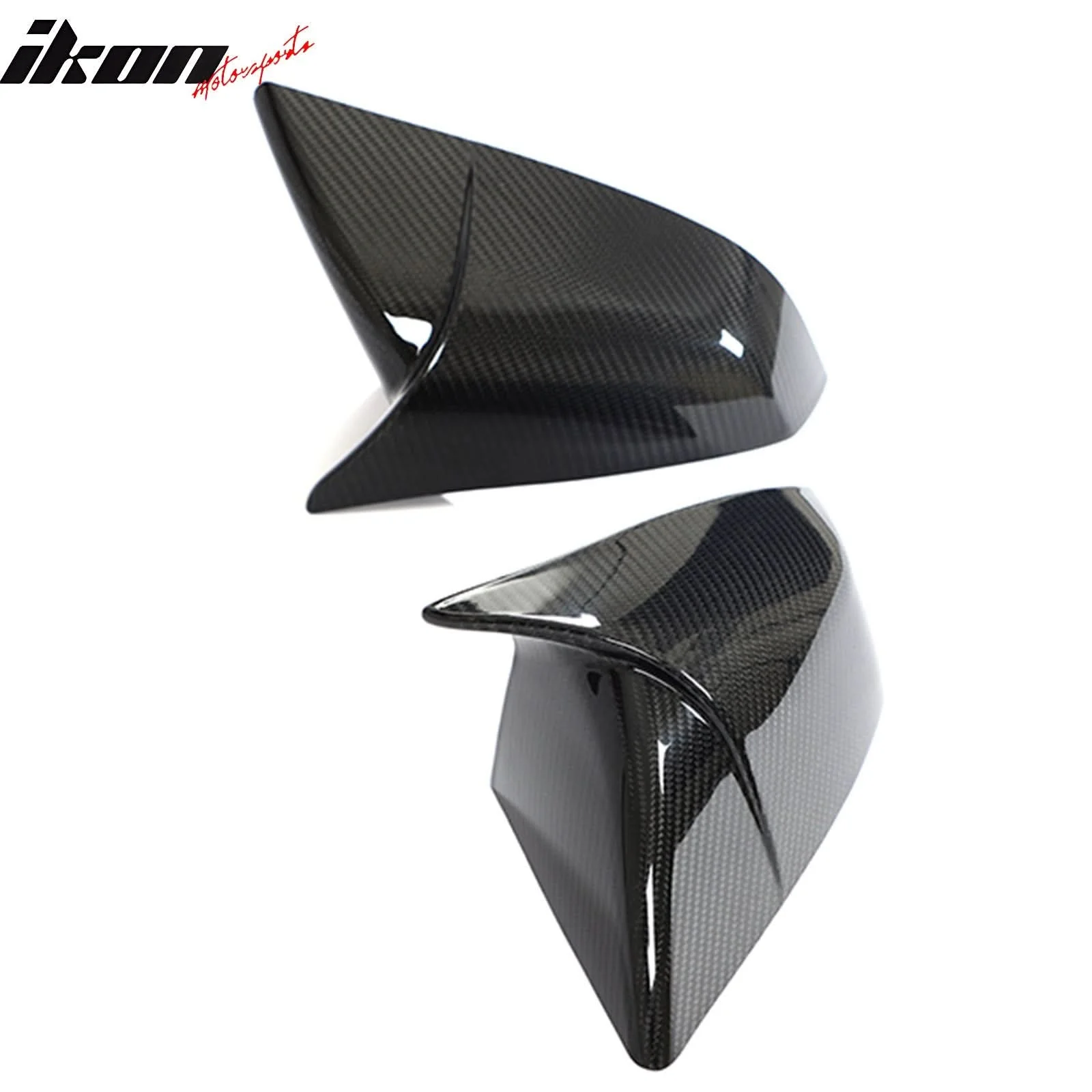 2021-2025 Tesla Model S Gloss Black Side Mirror Cover Dry Carbon Fiber - Image 5