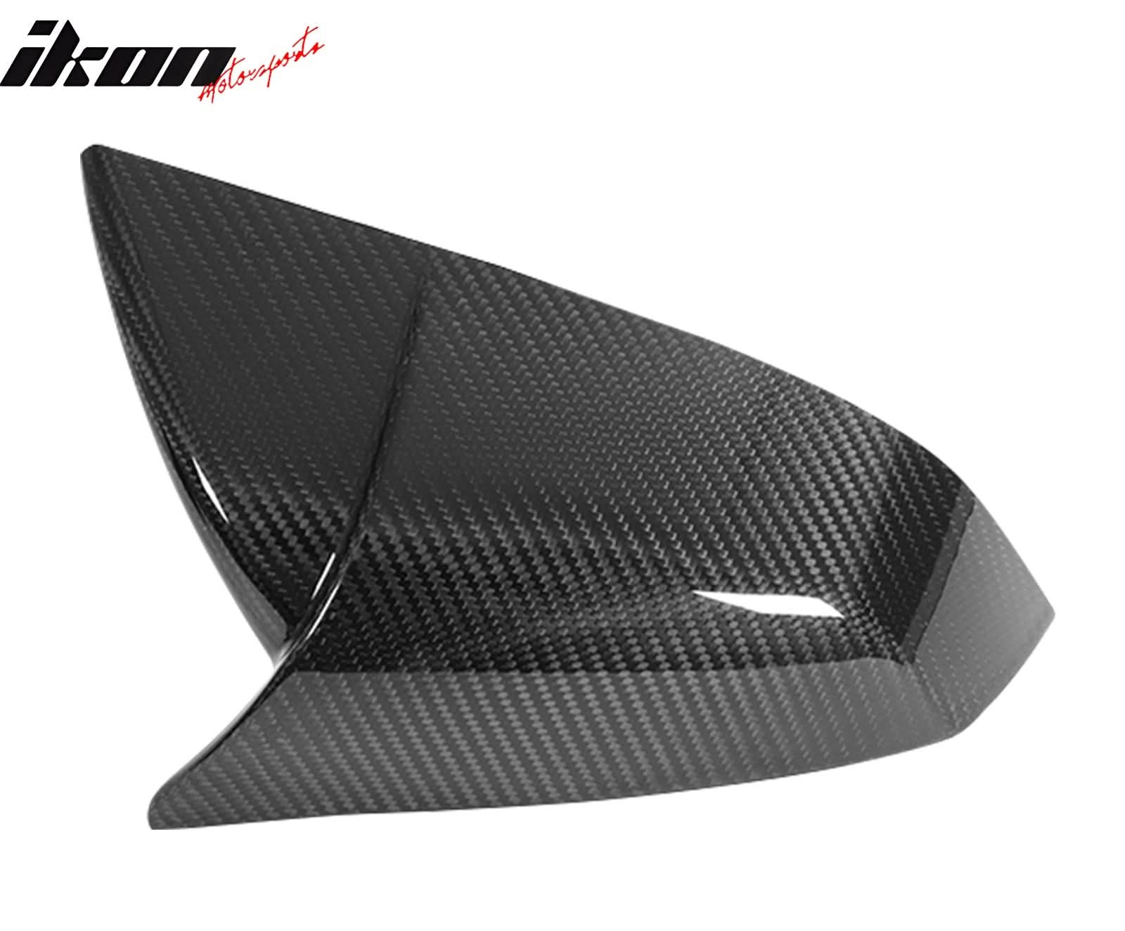 2021-2025 Tesla Model S Gloss Black Side Mirror Cover Dry Carbon Fiber - Image 7