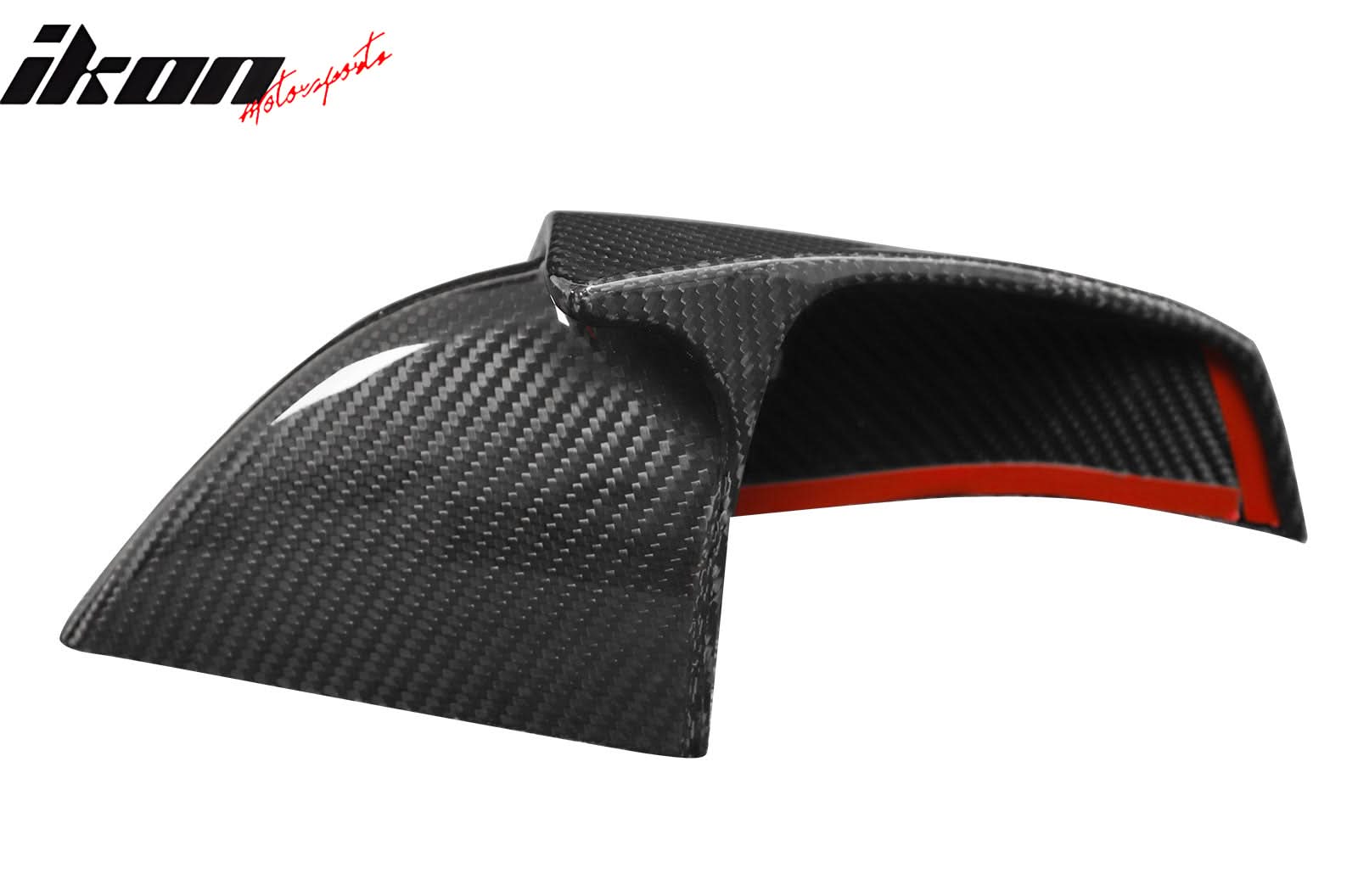 2021-2025 Tesla Model S Gloss Black Side Mirror Cover Dry Carbon Fiber - Image 9
