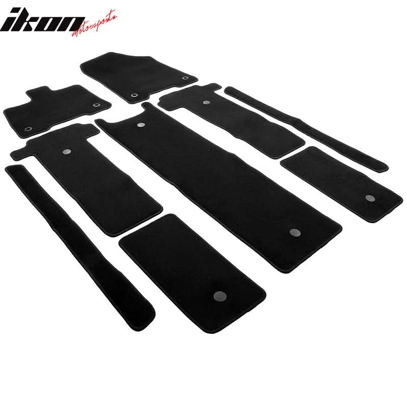 2021-2025 Toyota Sienna Floor Mats Liner Front Rear Carpets 9PC - Image 5
