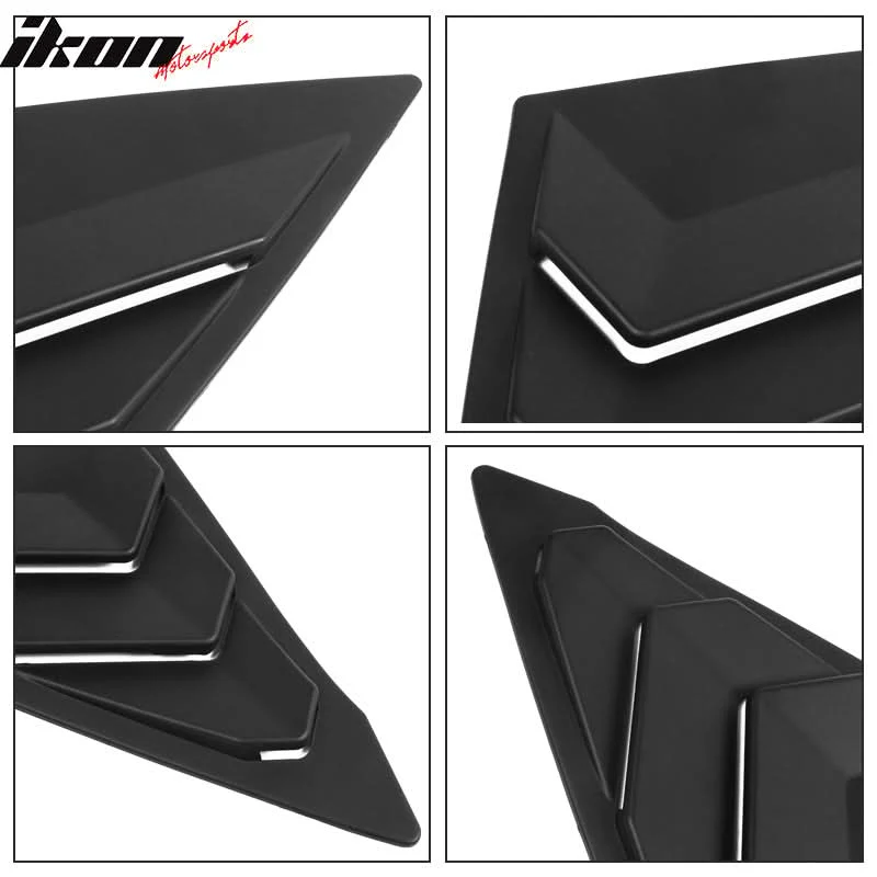 2022-2023 Honda Civic 11th Gen 4DR Sedan Side Window Louver Vent ABS - Image 4