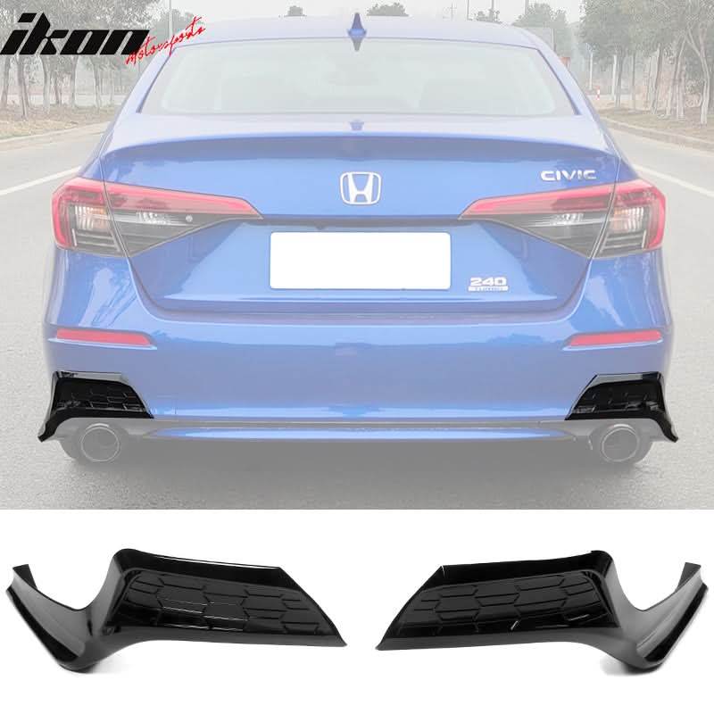 2022-2023 Honda Civic 4-Door MD Style Rear Bumper Lip PP - Image 7