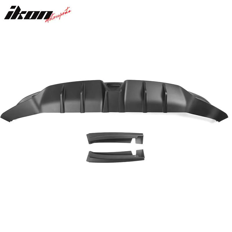 2022-2023 Honda Civic Sedan 4-Door Rear Bumper Diffuser Lip 3PC PP - Image 16
