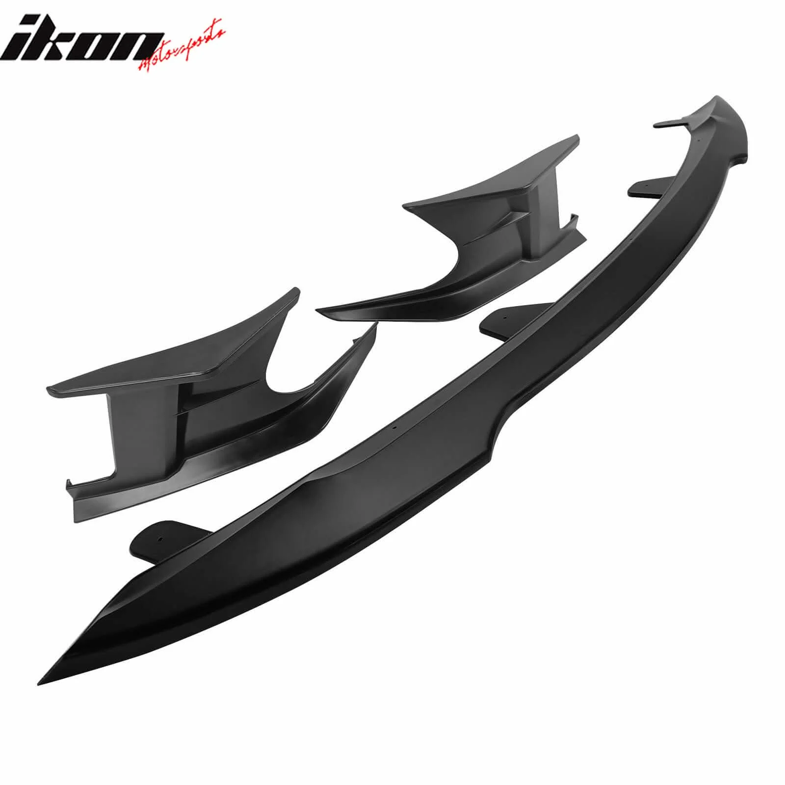 2022-2023 Toyota Corolla Matte Black Front Bumper Lip + Side Canards - Image 7