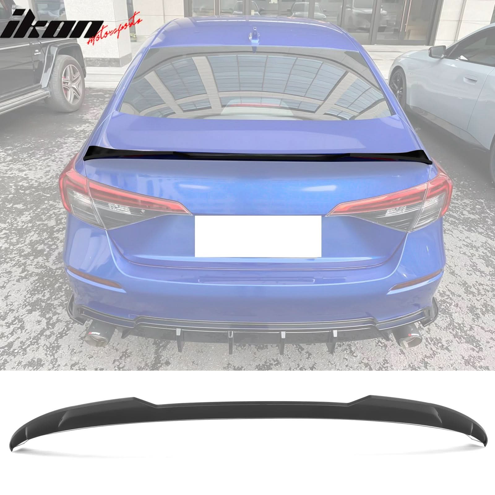 2022-2024 Civic FE-C Style Matte Black Bodykit (Front Rear Trunk Side) - Image 8