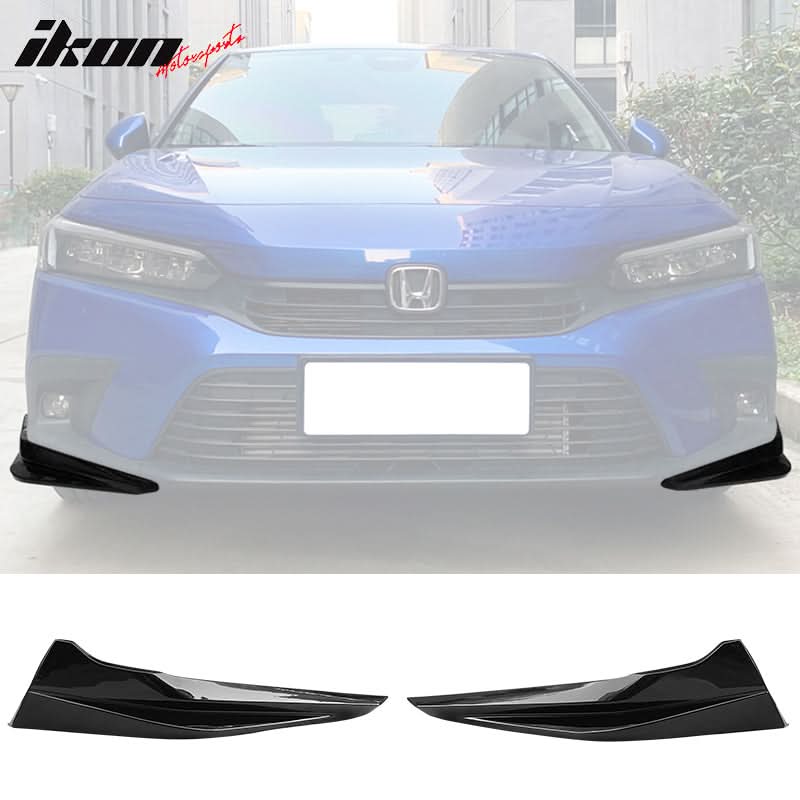 2022-2024 Honda Civic 11th HPD Style 2PC Front Splitters Painted PP - Image 13