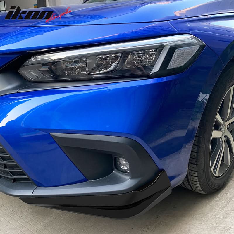 2022-2024 Honda Civic 11th HPD Style 2PC Front Splitters Painted PP - Image 3