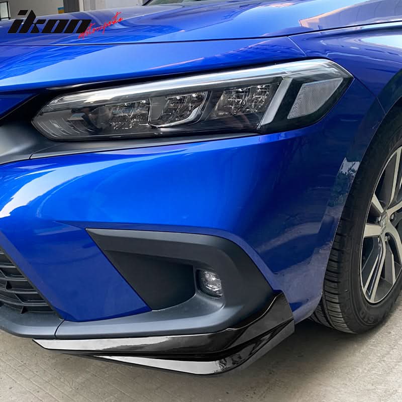 2022-2024 Honda Civic 11th HPD Style 2PC Front Splitters Painted PP - Image 4