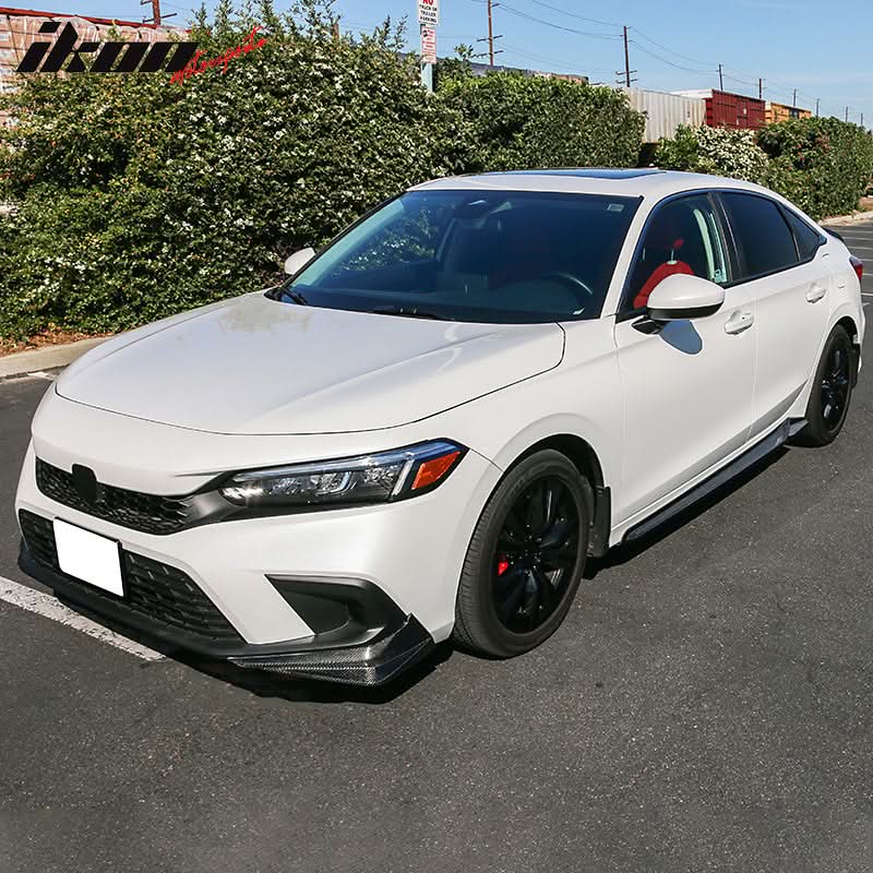 2022-2024 Honda Civic 11th HPD Style 2PC Front Splitters Painted PP - Image 8