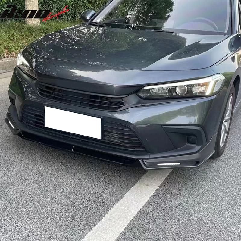 2022-2024 Honda Civic 11th IKON Front Bumper Lip W/LED PP - Image 5