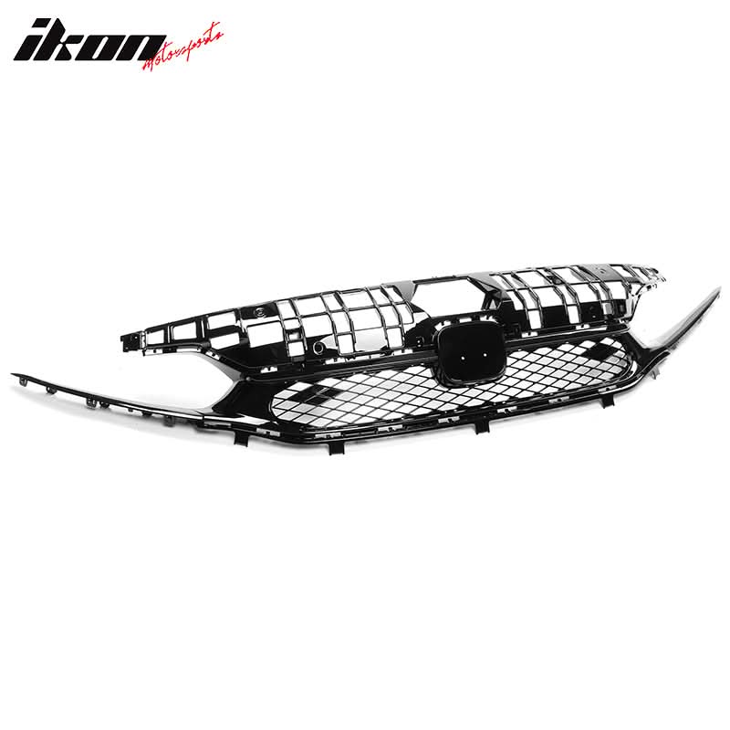 2022-2024 Honda Civic Sedan Rock Style Upper Grille Gloss Black ABS - Image 2