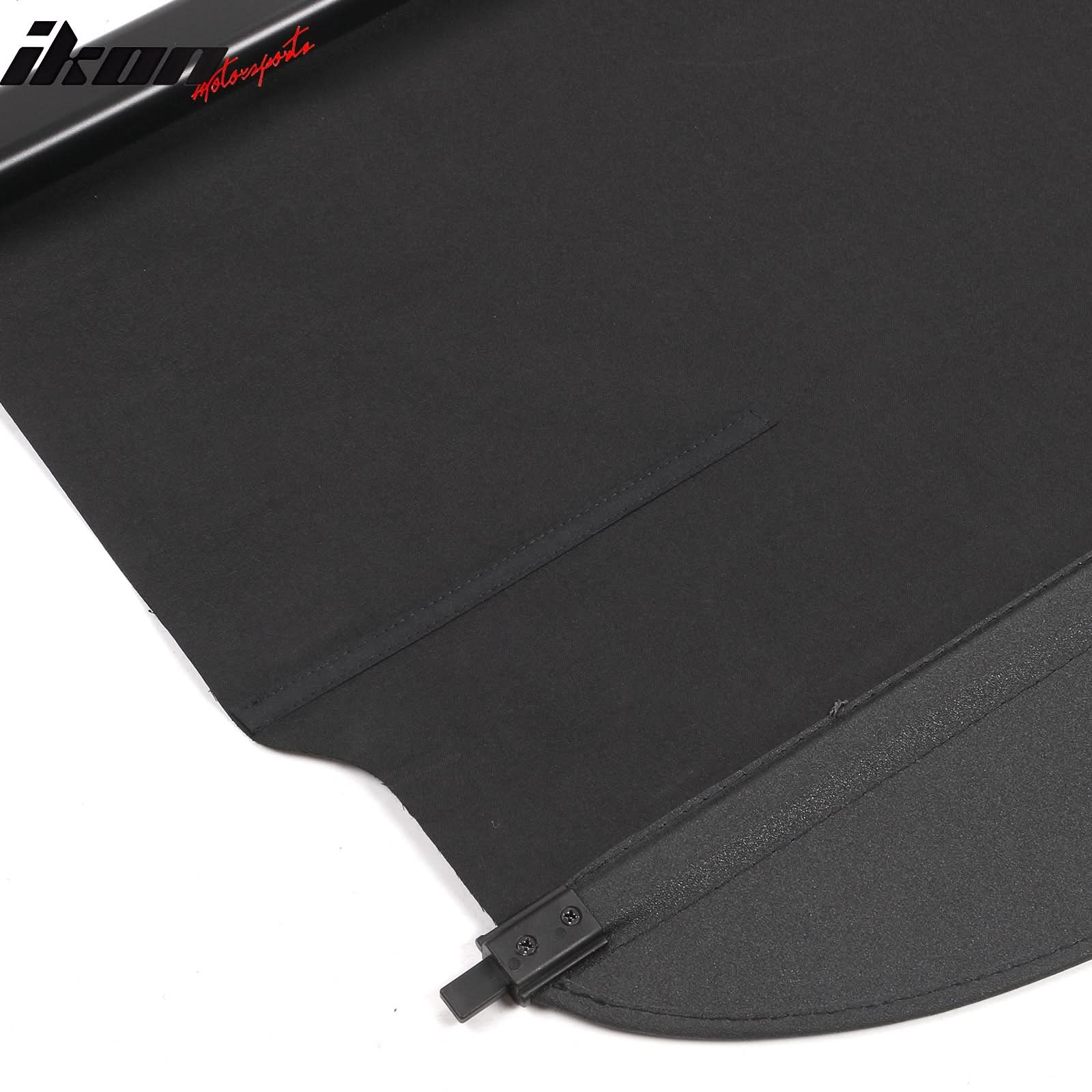 2022-2024 Hyundai Ioniq 5 Black Trunk Cargo Cover PVC Aluminum Rod - Image 10