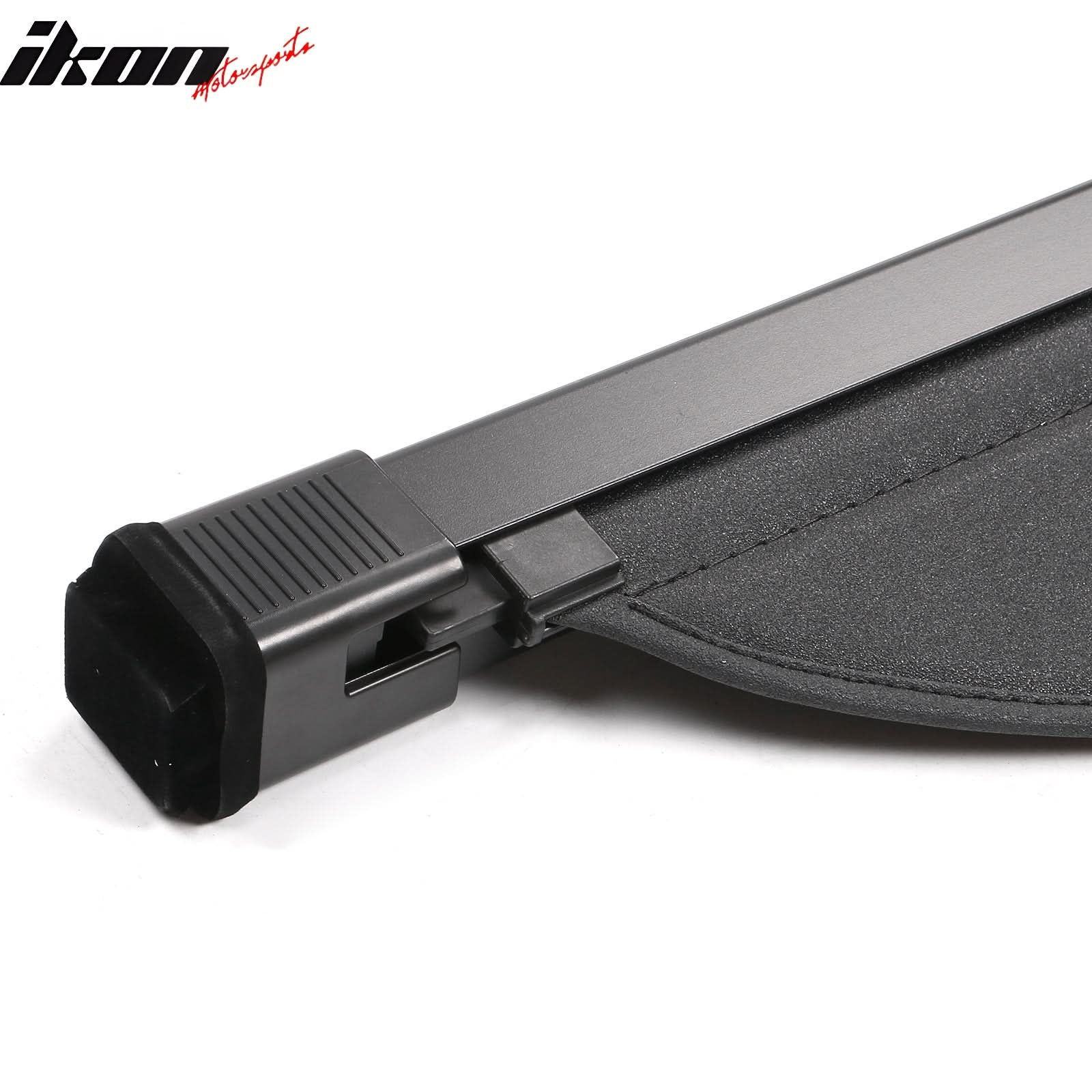2022-2024 Hyundai Ioniq 5 Black Trunk Cargo Cover PVC Aluminum Rod - Image 9