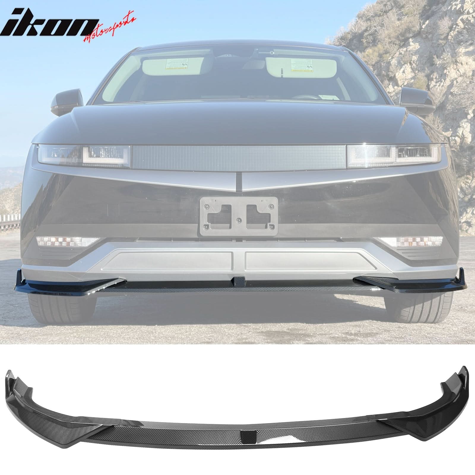 2022-2024 Hyundai Ioniq 5 Front Lip IKON Style Lip Spoiler PP - Image 18