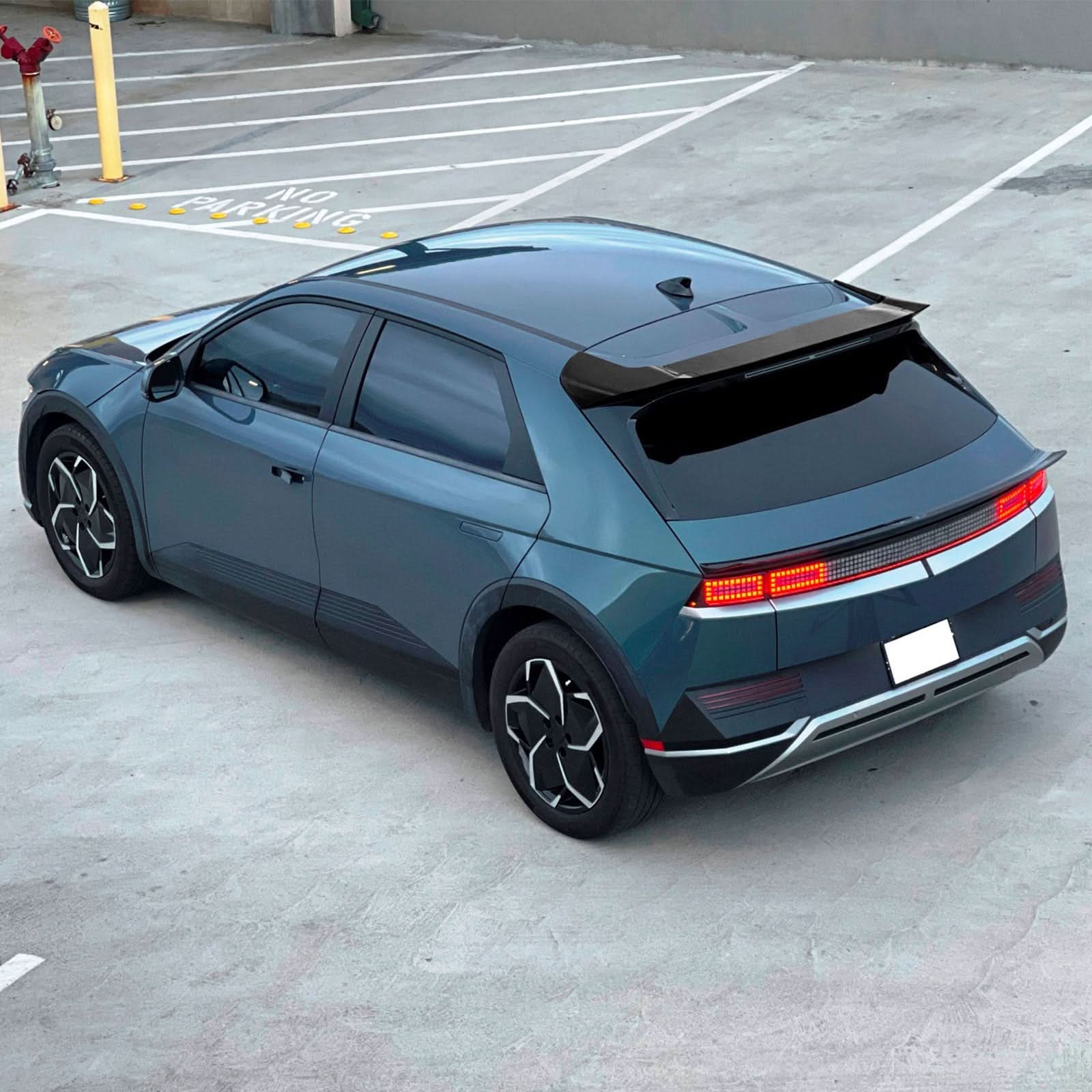 2022-2024 Hyundai Ioniq 5 Roof Spoiler IKON Style Car Spoiler ABS - Image 3