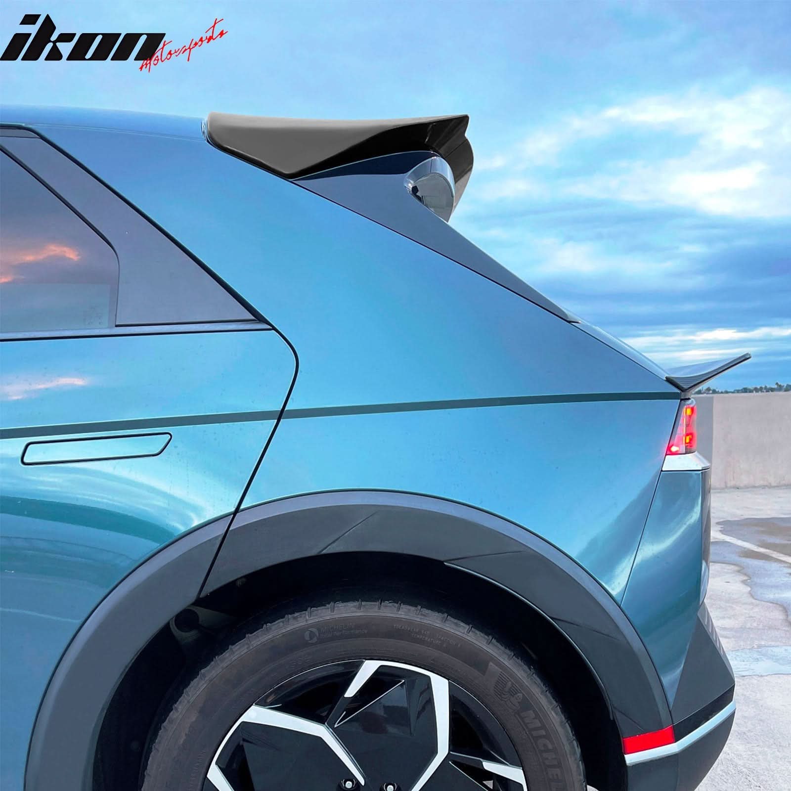 2022-2024 Hyundai Ioniq 5 Roof Spoiler IKON Style Car Spoiler ABS - Image 7