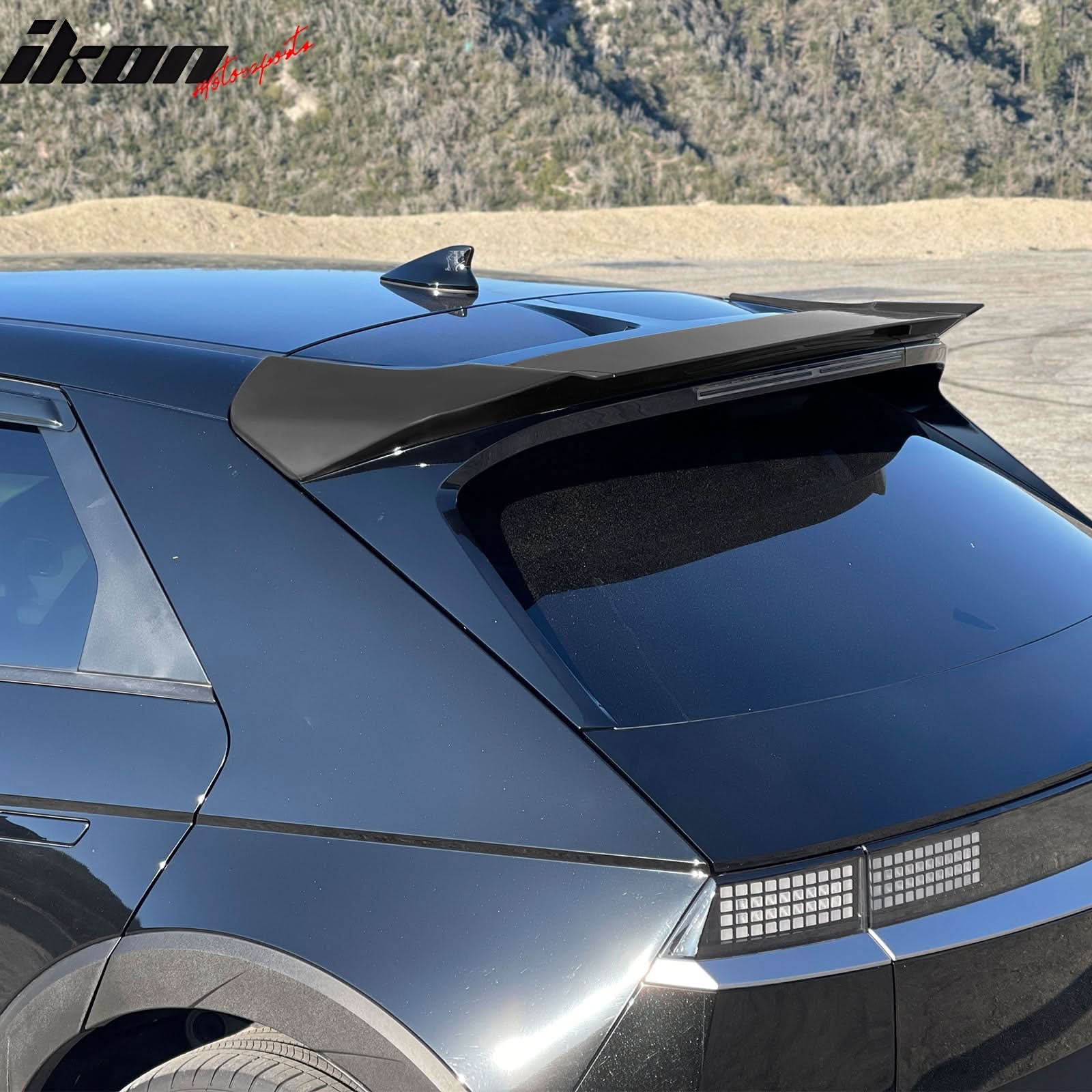2022-2024 Hyundai Ioniq 5 Roof Spoiler IKON Style Car Spoiler ABS - Image 8