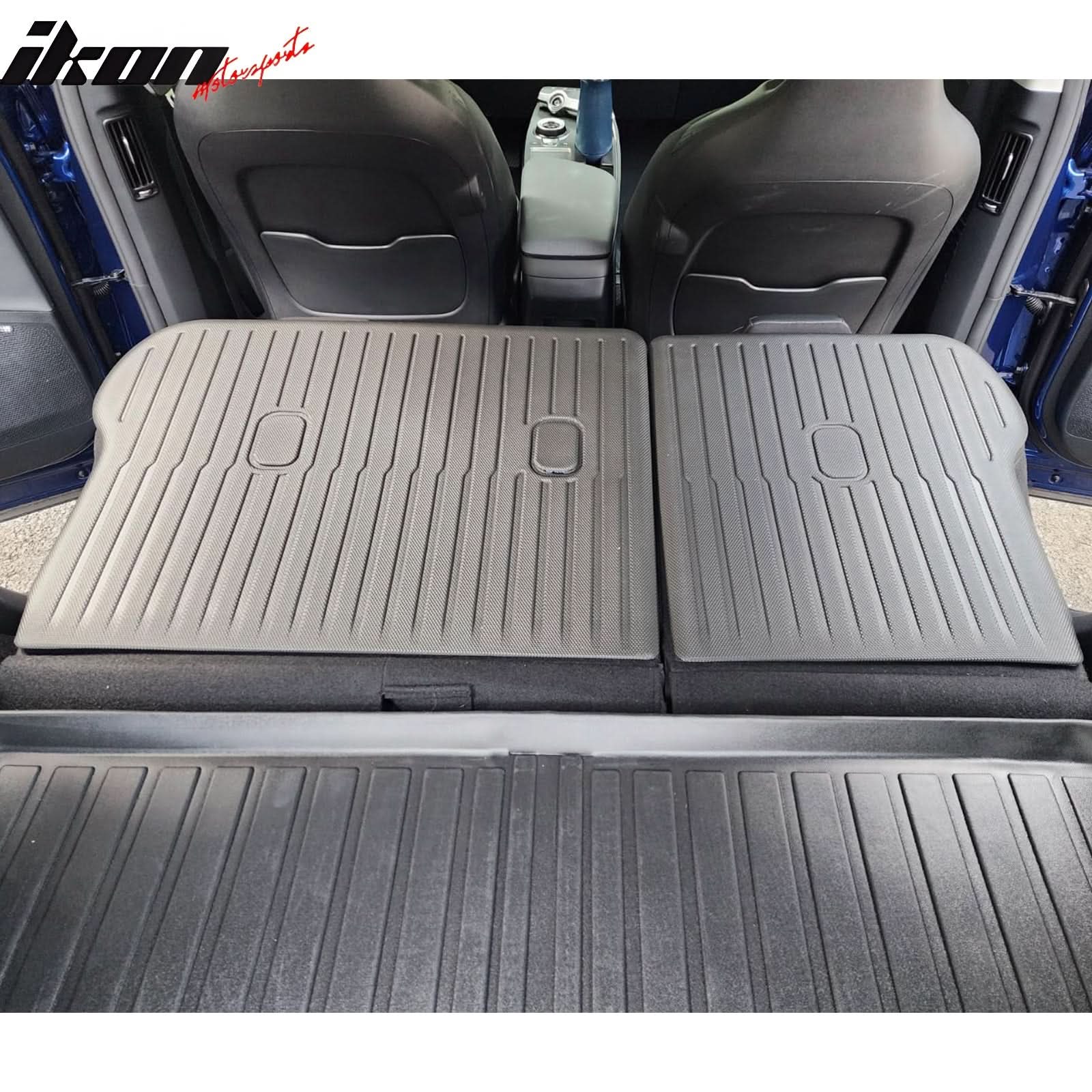 2022-2024 Kia EV6 2PCS All Weather Backrest Mats Cover Liner Black XPE - Image 2