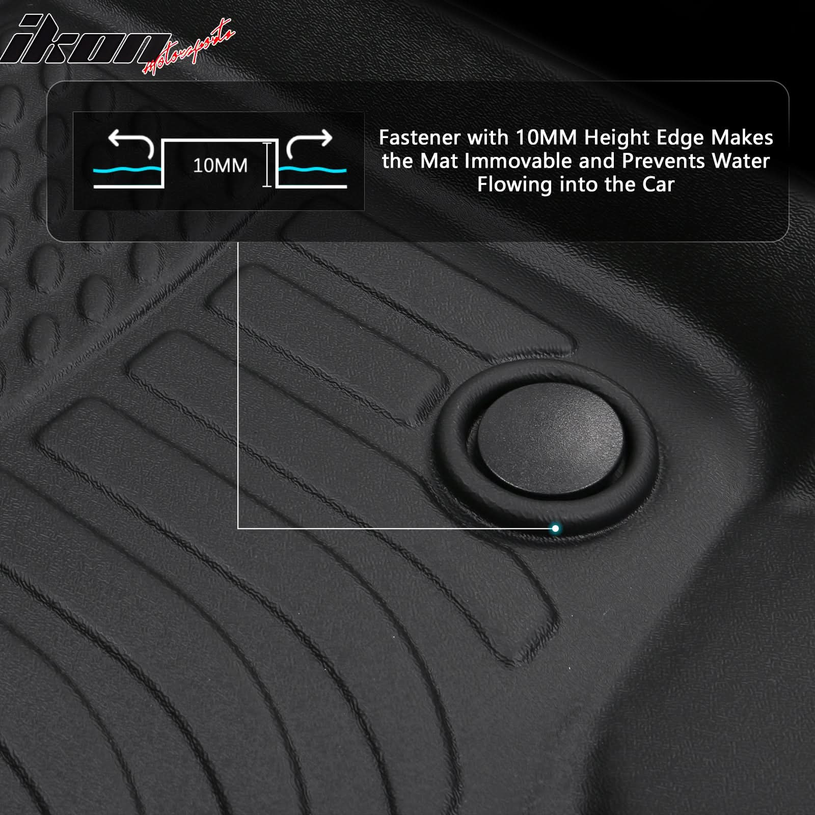 2022-2024 Rivian R1S 3D Molded Floor Mats All Weather Carpet TPE 4PCS - Image 3