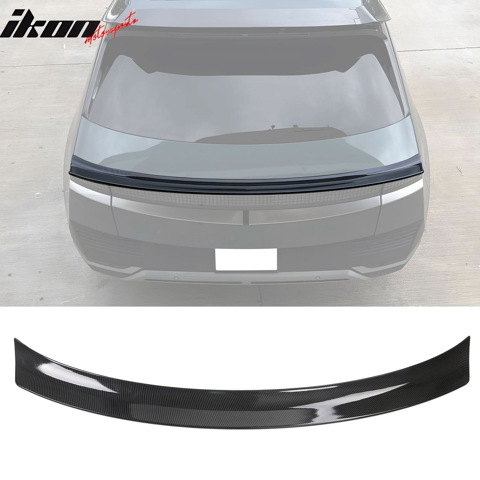2022-2024Â Hyundai Ioniq 5 Carbon Fiber Print Trunk + Roof Spoiler ABS - Image 3