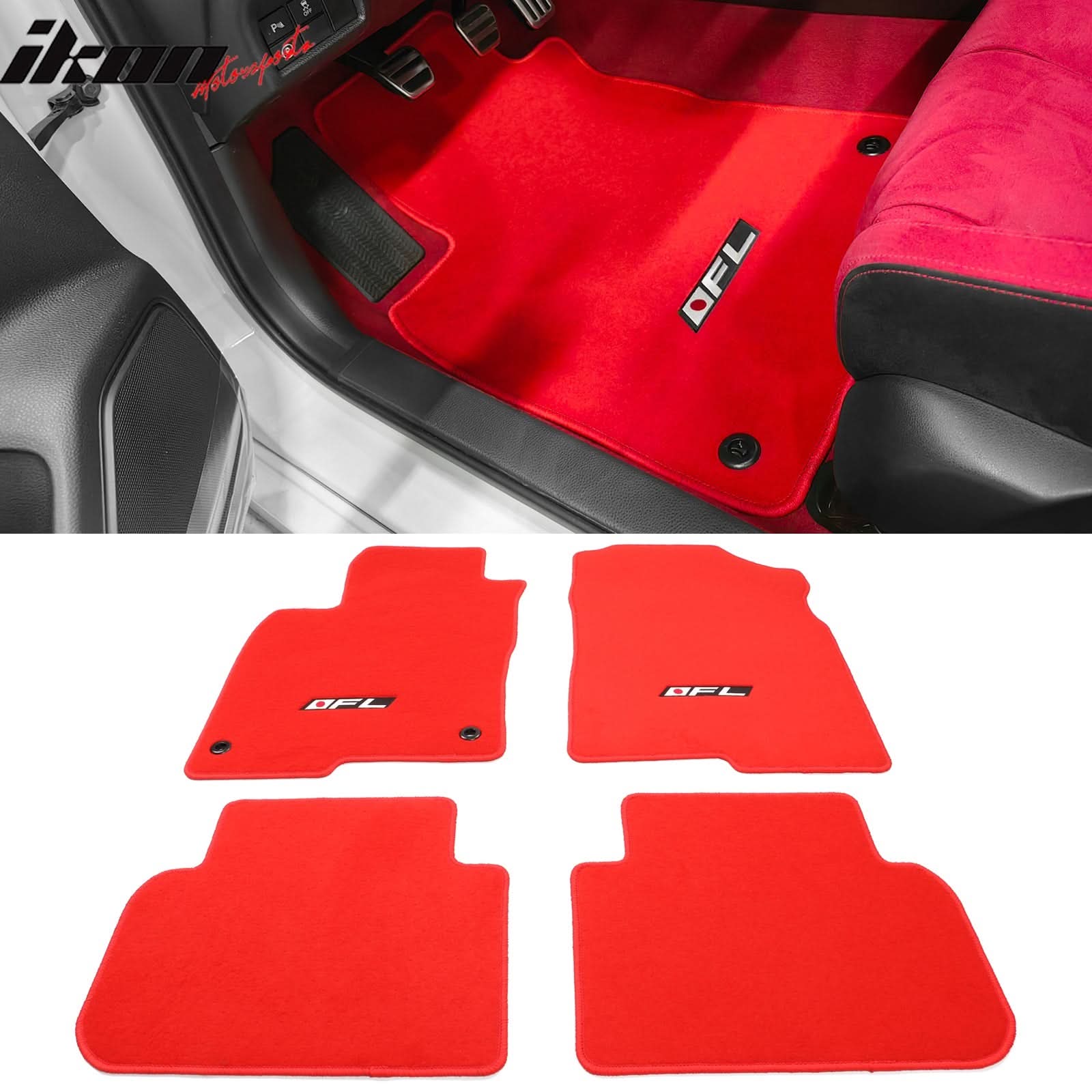 2022-2025 Honda Civic Acura Integra Car Floor Mats Carpet 4PC Nylon - Image 13