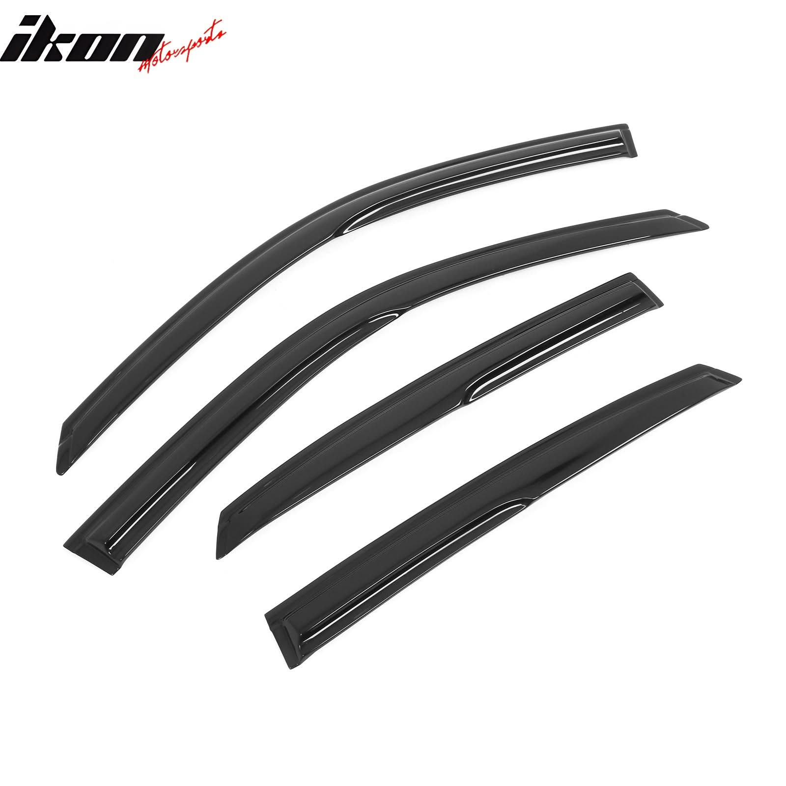 2022-2025 Honda Civic Mugen Style Smoke Tinted Window Visor Acrylic - Image 4