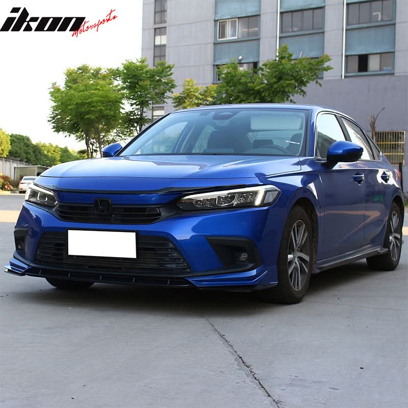 2022-2025 Honda Civic Sedan Hatchback Gloss Black Grille Trim ABS - Image 4