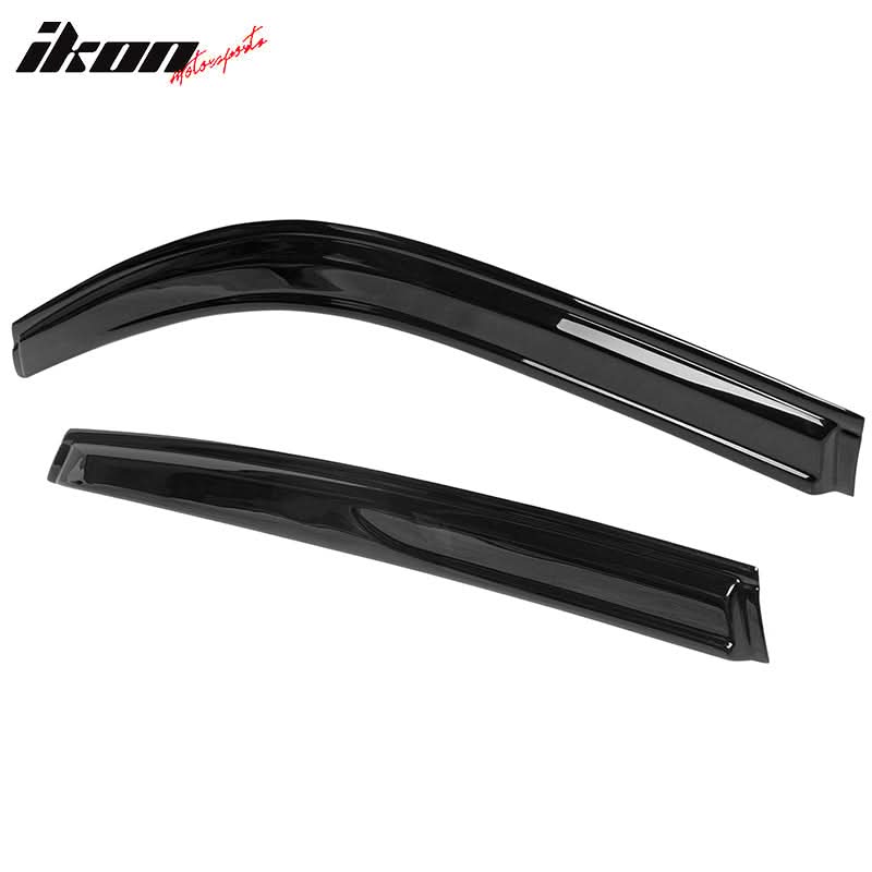2022-2025 Honda Civic Sedan Window Visor Slim Smoke Tinted Acrylic - Image 4