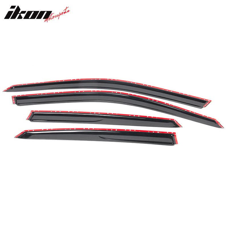2022-2025 Honda Civic Sedan Window Visor Slim Smoke Tinted Acrylic - Image 7