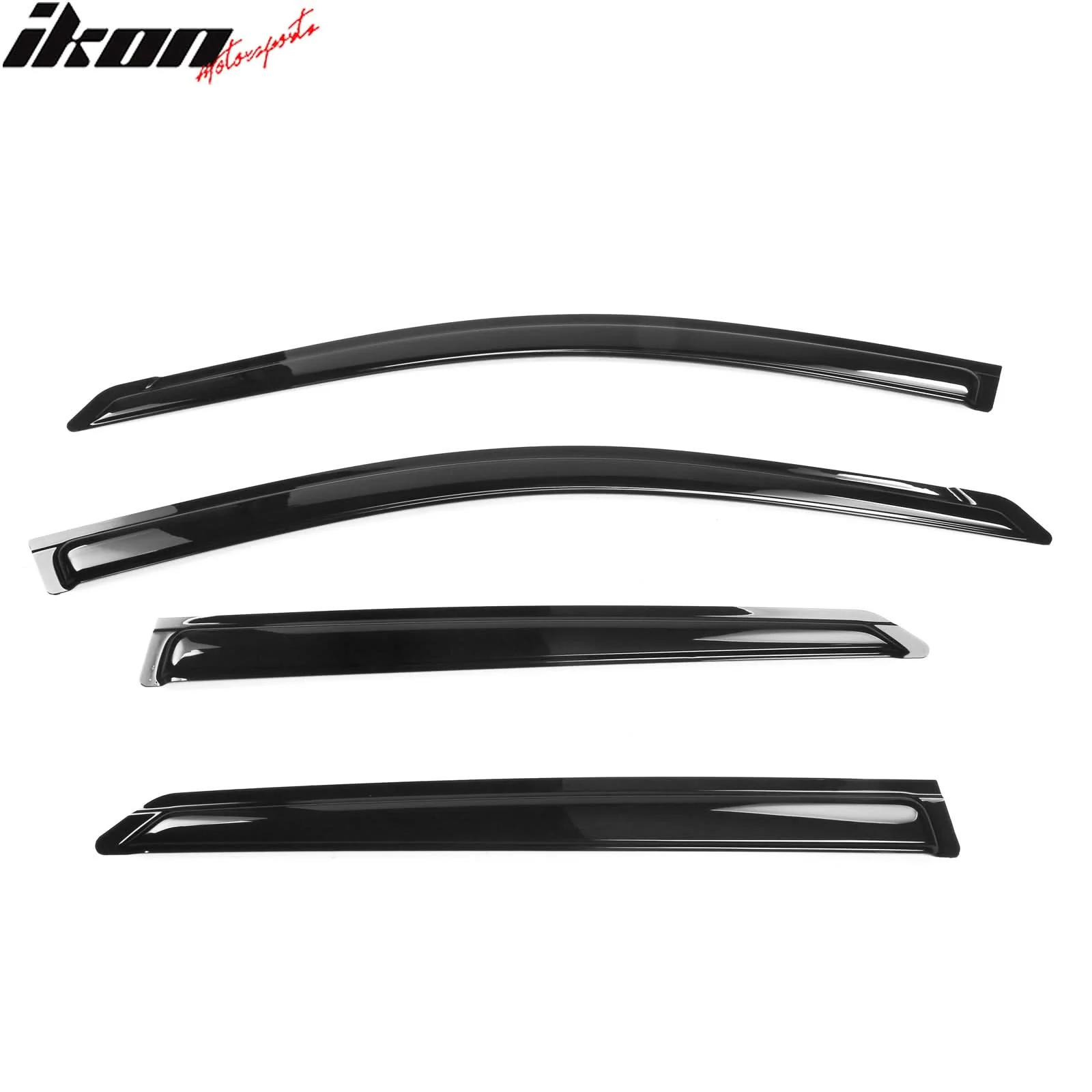 2022-2025 Hyundai Ioniq 5 Slim Style Black Window Visors Acrylic 4PCS - Image 14