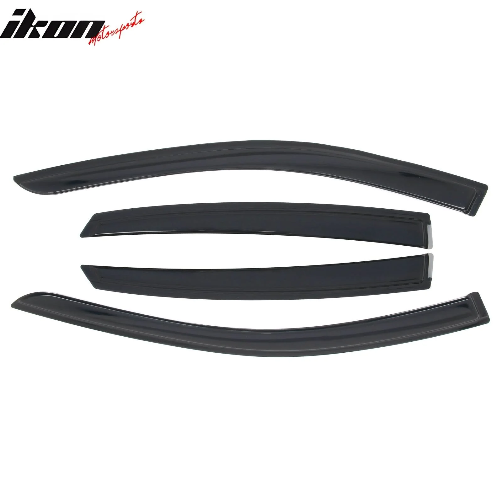 2022-2025 Infiniti QX55 4PC Tape on Window Visors Vent Rain Sun Guards - Image 2