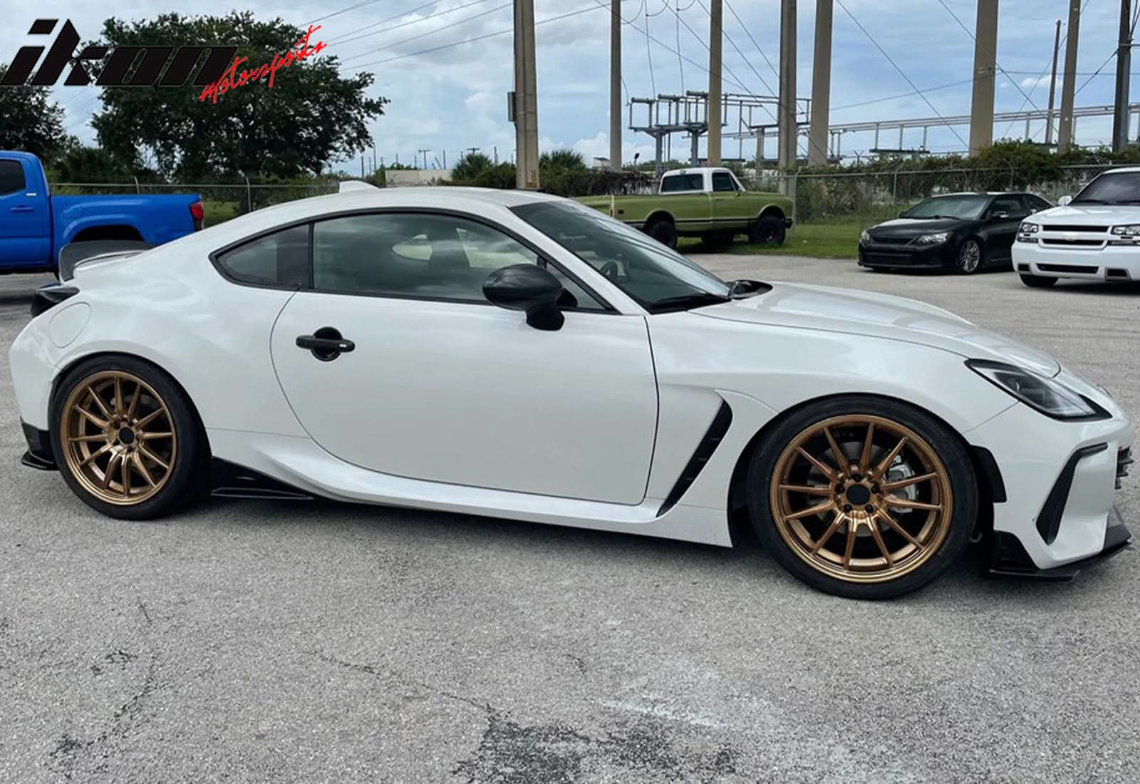 2022-2025 Subaru BRZ Front Lip+ Rear Diffuser+ Side Skirts Strakes - Image 4